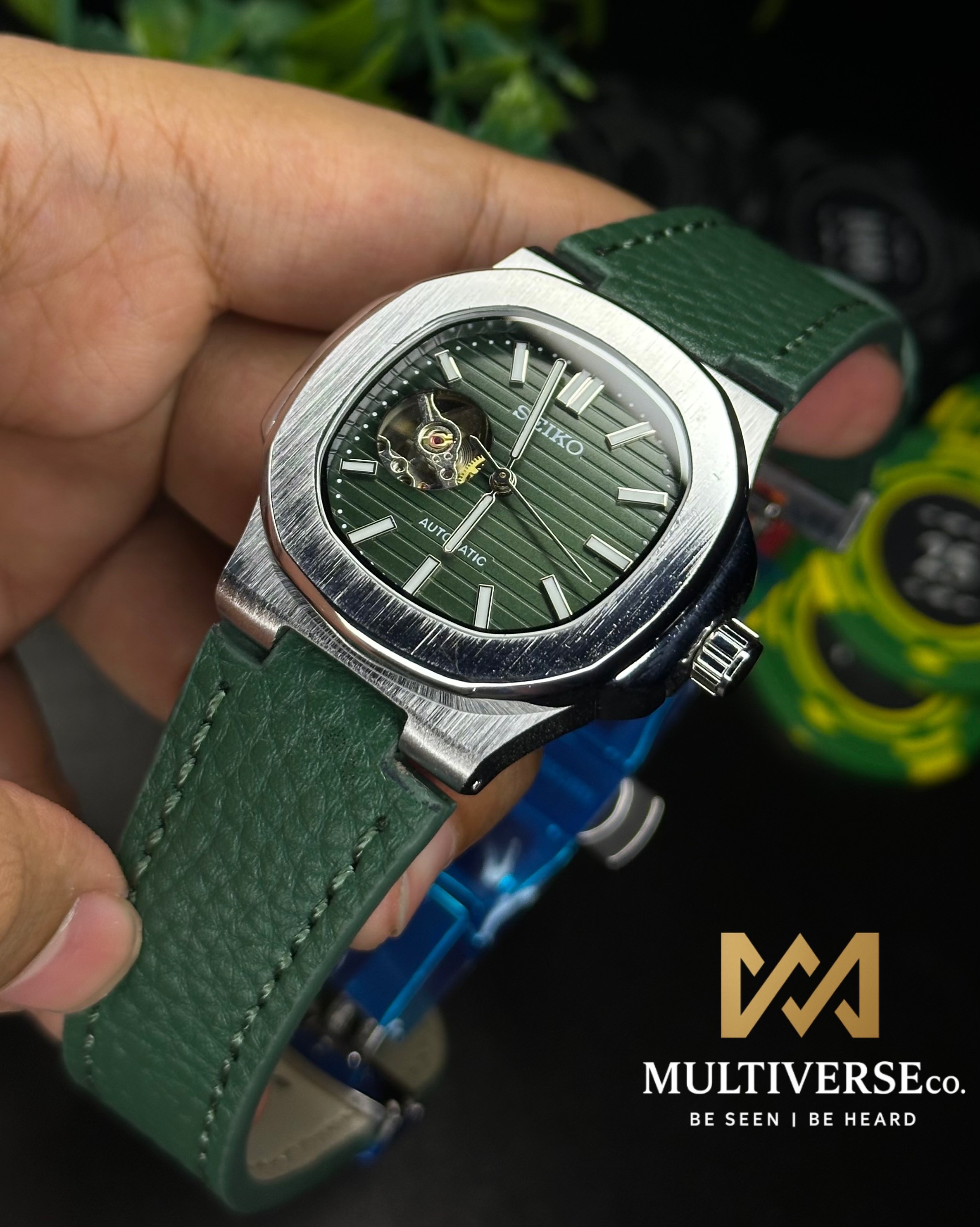 SEIKO MODDY | NAUTILUS DESIGN | GREEN | AUTOMATIC | (SEMI AAA)