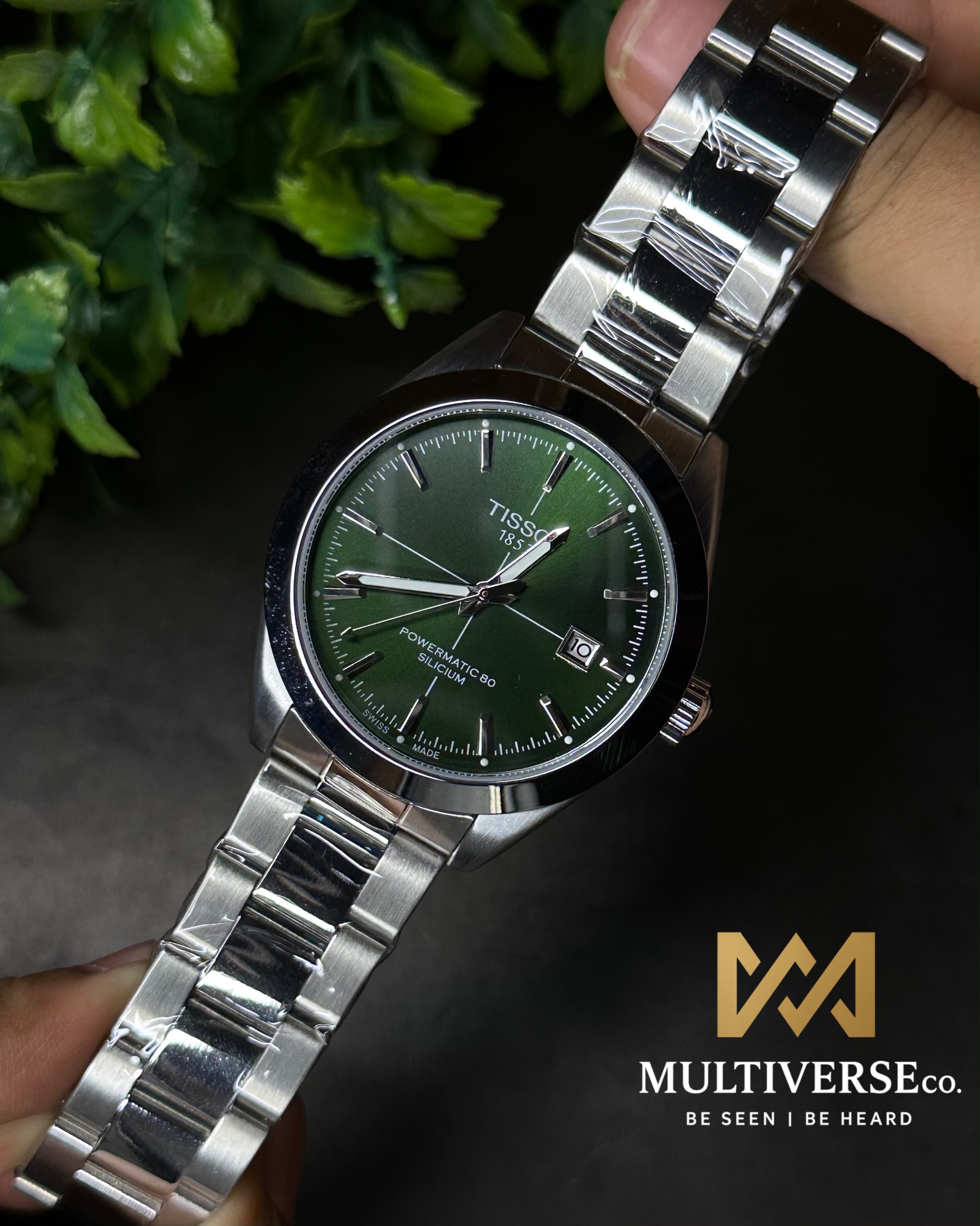 TISSOT GENTLEMAN POWERMATIC 80 SILICUM GREEN DIAL