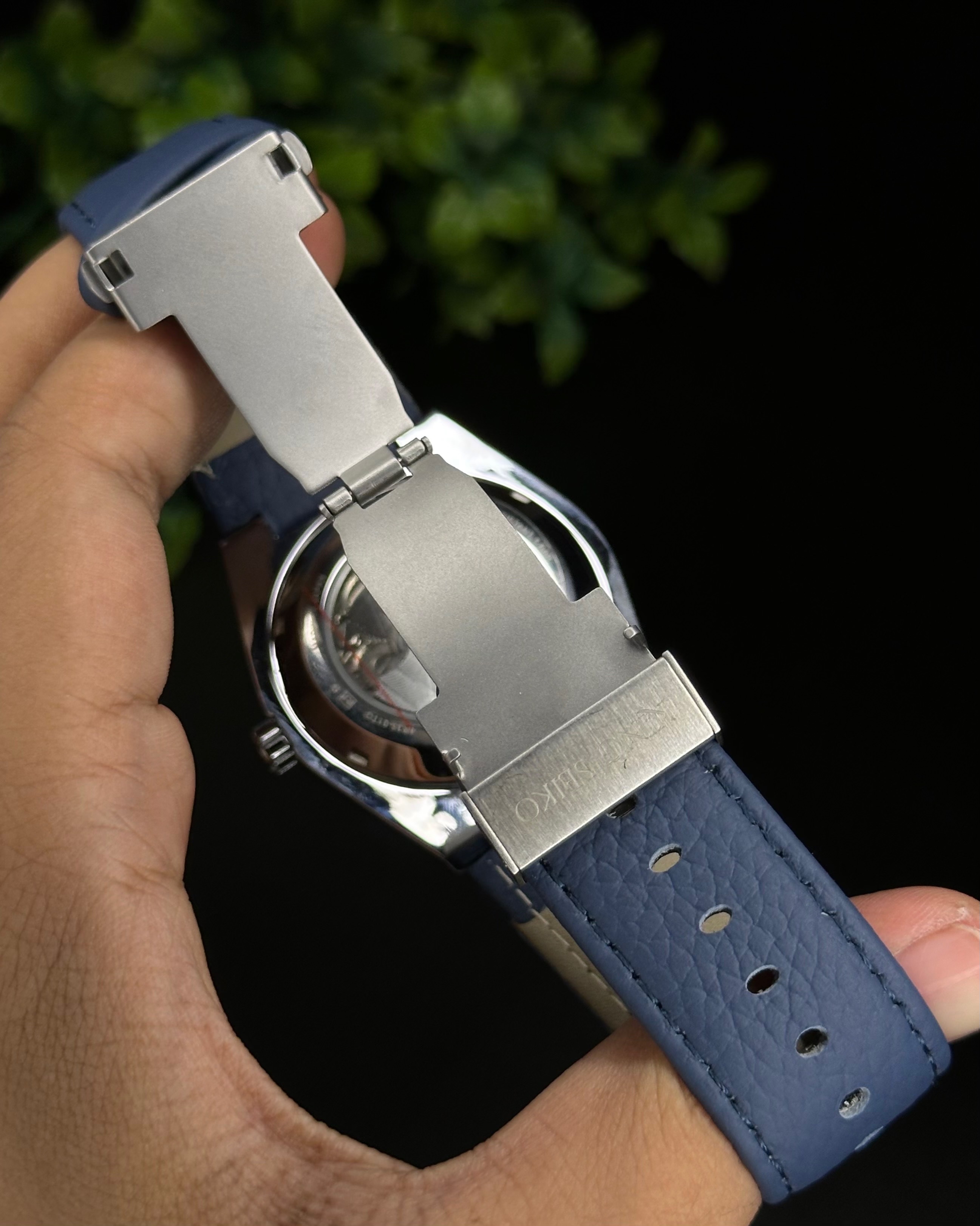 KING SEIKO HERITAGE AUTOMATIC BLUE DIAL BLUE BELT (SEMI AAA)_img_4
