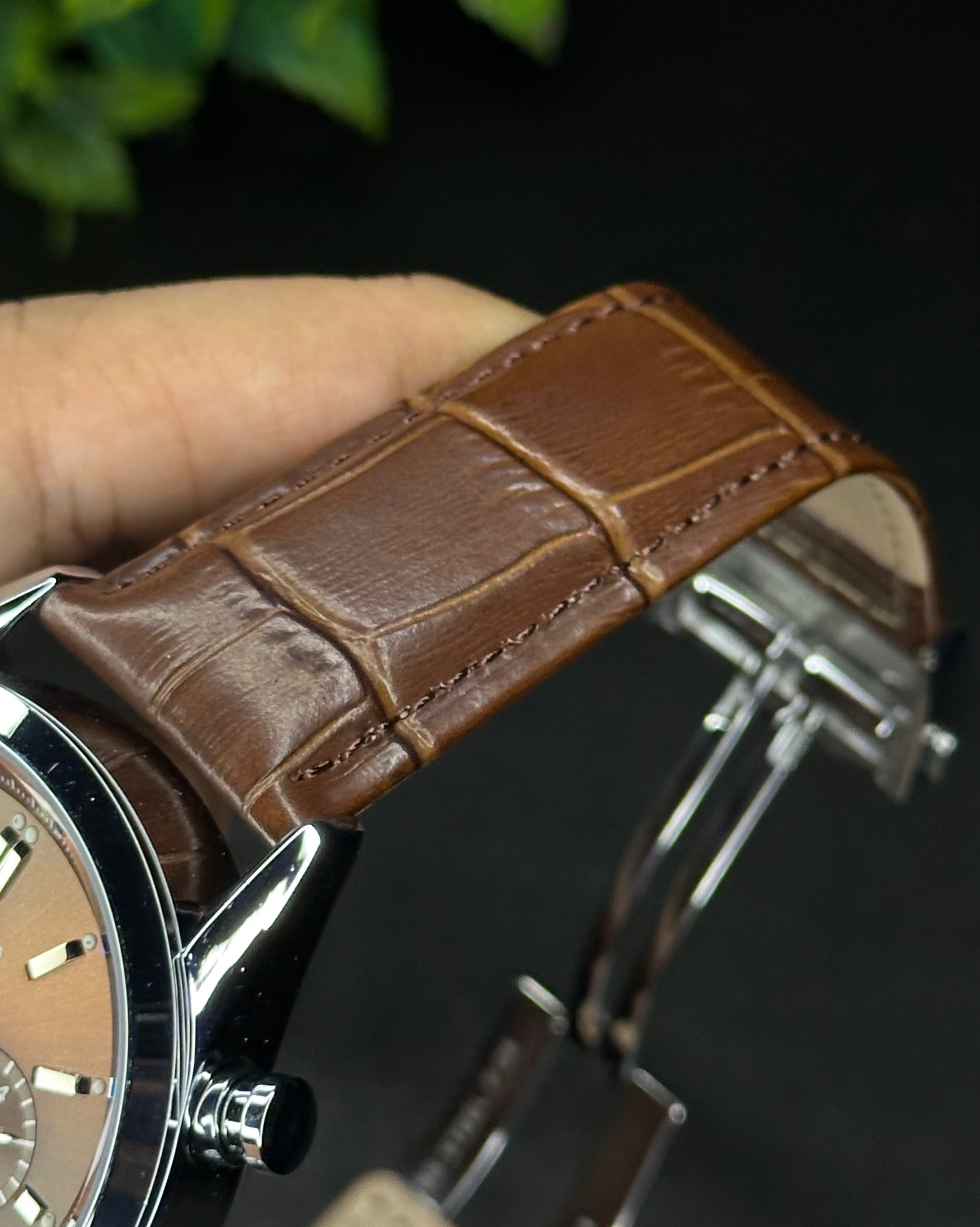 TAG HEUER CARRERA CHRONOGRAPH SILVER CASE BROWN BELT BROWN DIAL (AA)_img_3