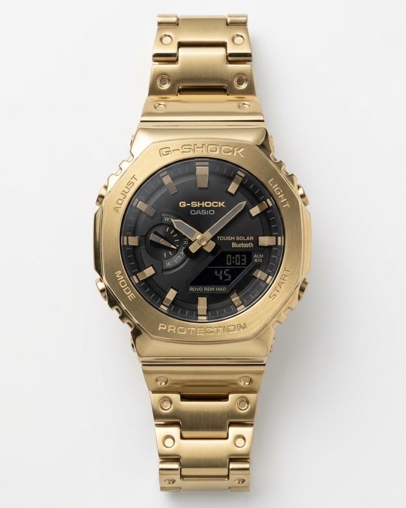 GSHOCK GM2100 | CHAIN SERIES | GOLD CHAIN BLACK DIAL (SEMI AAA)