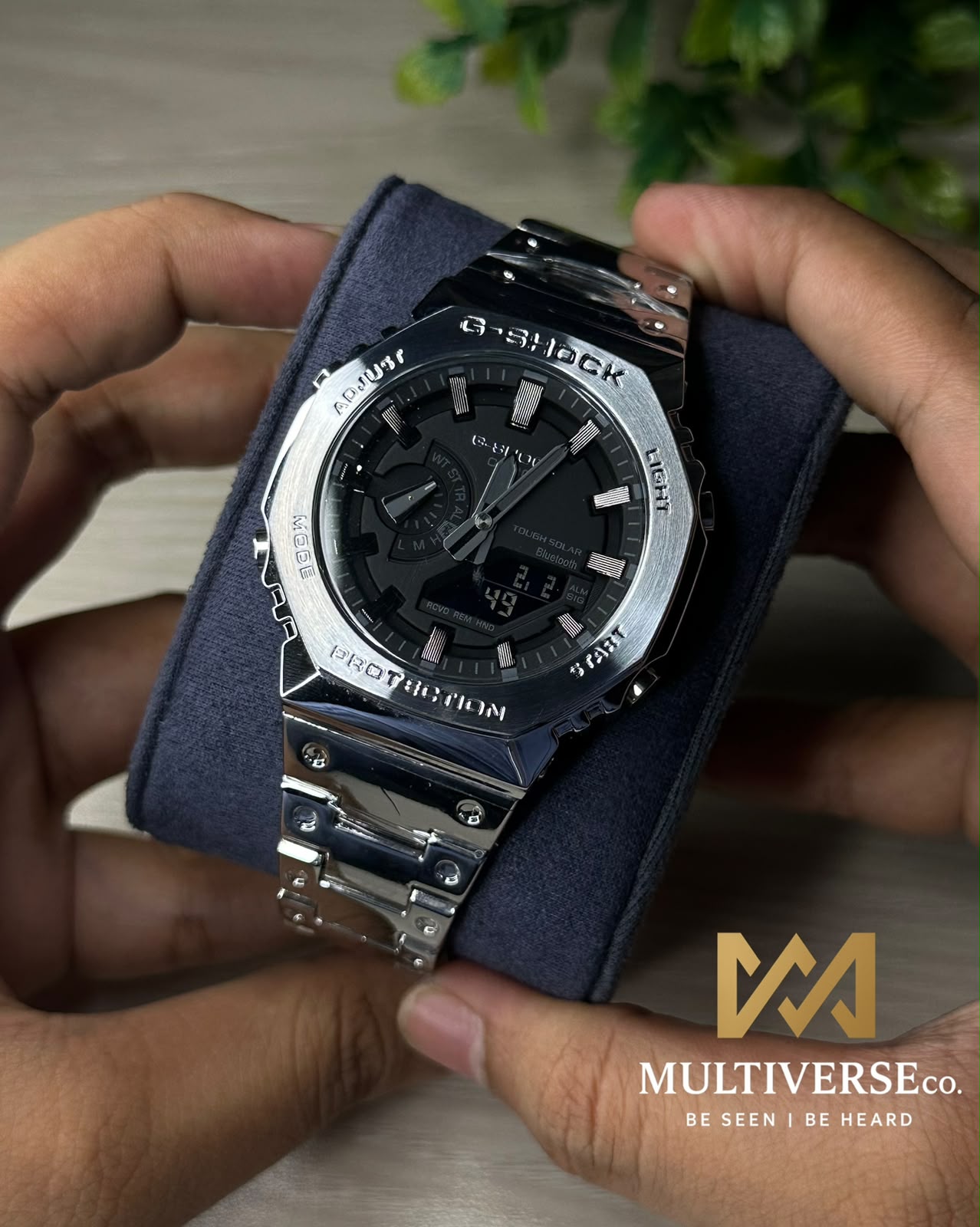 GSHOCK GM2100 | CHAIN SERIES |SILVER CHAIN BLACK DIAL (SEMI AAA)_img_3