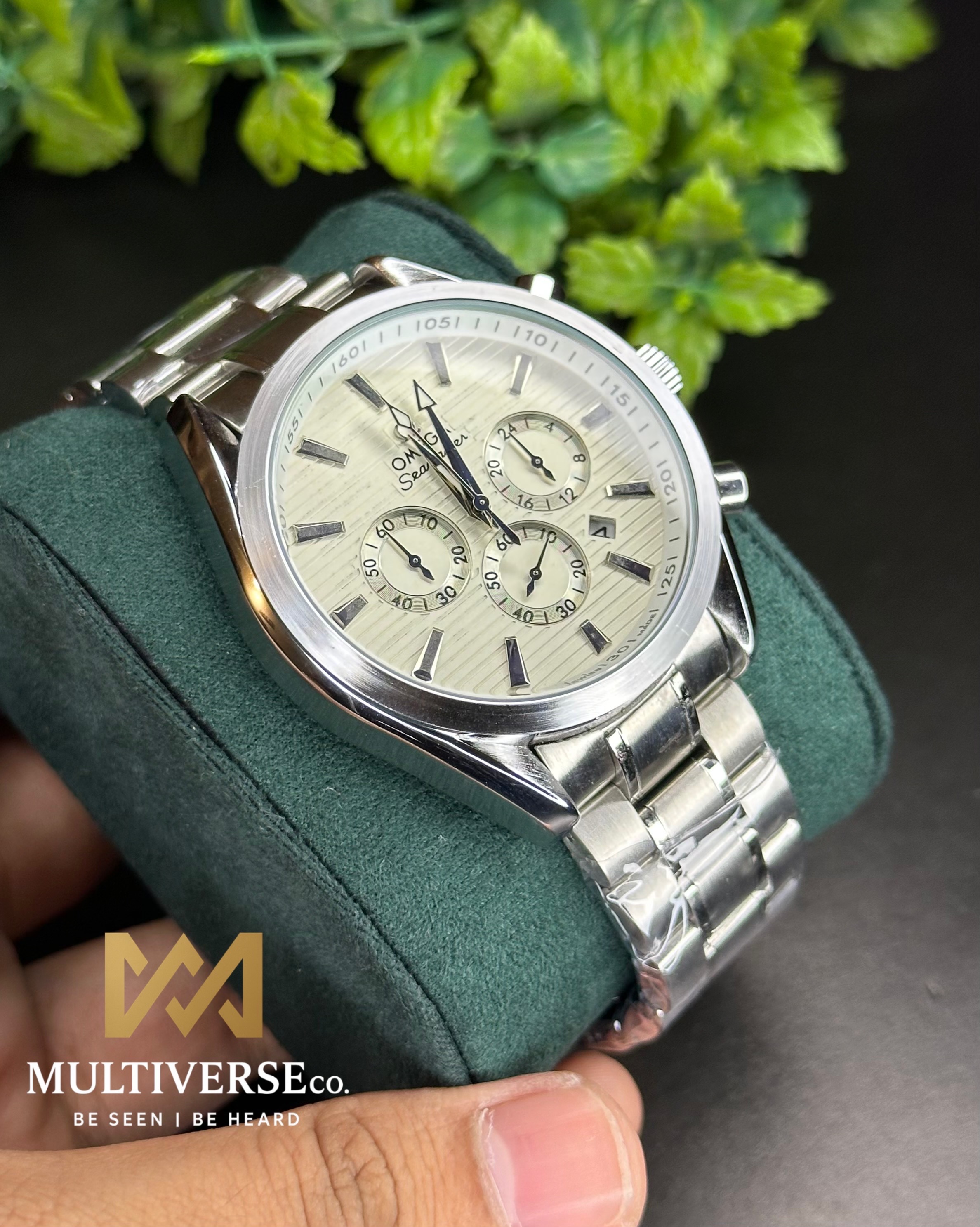 OMEGA SEAMASTER AQUA TERRA CHRONOGRAPH WHITE DIAL (AA)_img_4