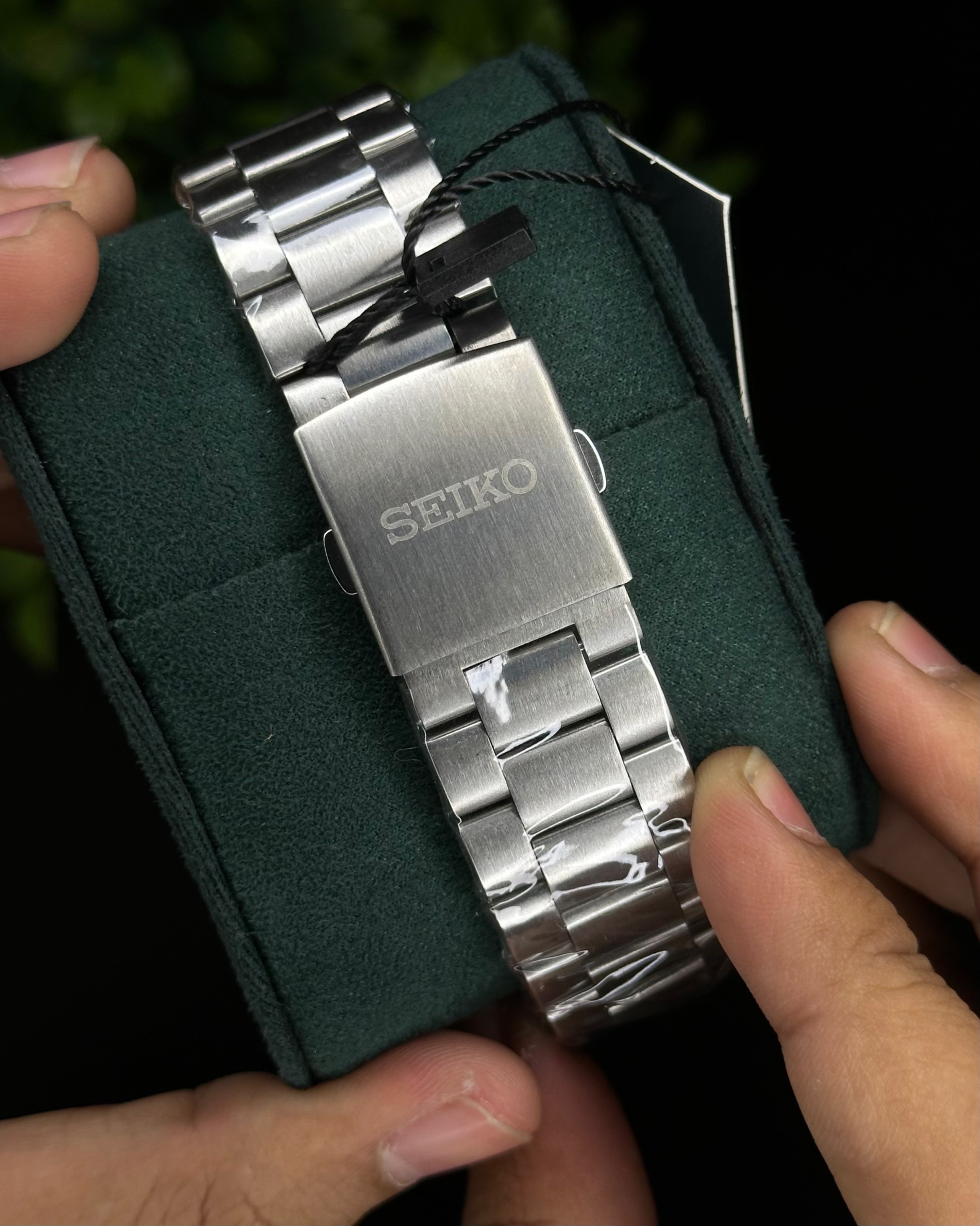 SEIKO PROSPEX SPEEDTIMER CHRONOGRAPH CREAM DIAL GREEN BEZEL (AA)_img_4