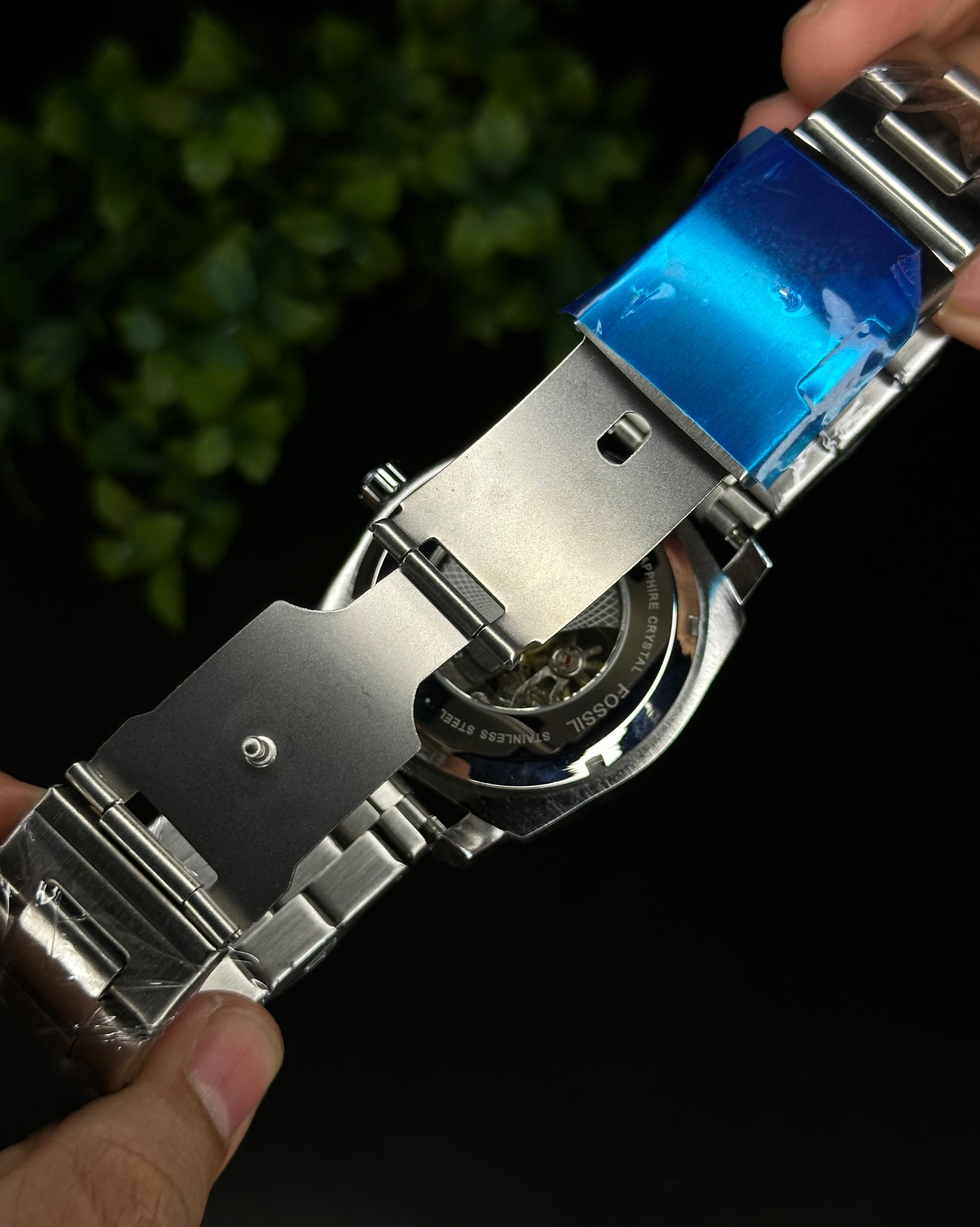FOSSIL MACHINE AUTOMATIC SKELETON SILVER CASE (SEMI AAA)_img_6