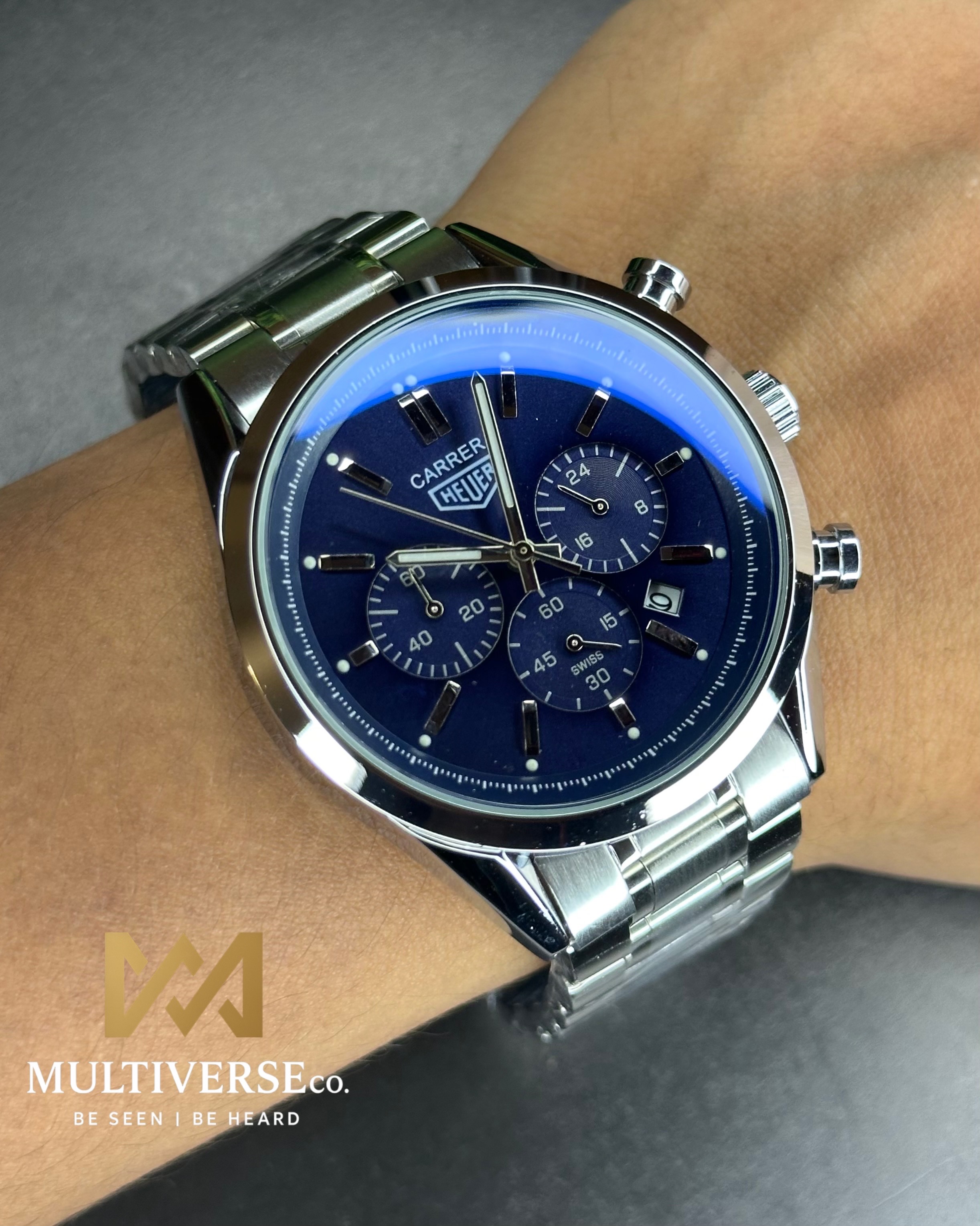TAG HEUER CARRERA CHRONOGRAPH BLUE DIAL (AA)_img_5