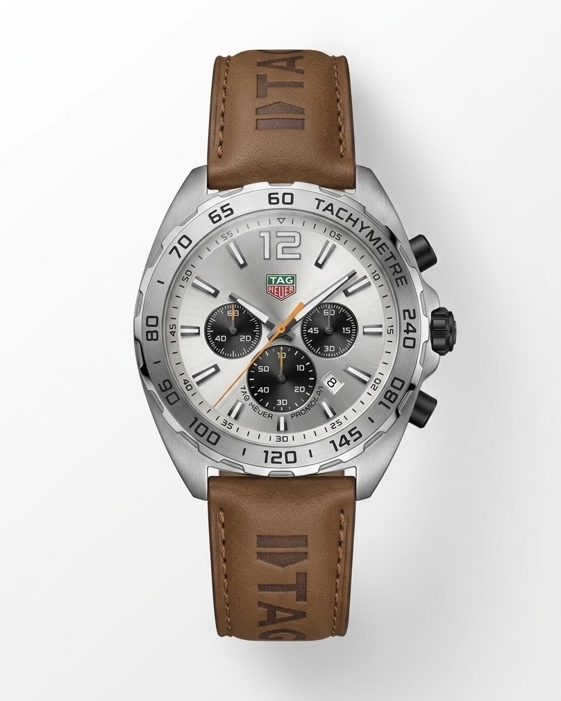TAG HEUER FORMULA 1 CHRONOGRAPH MUSTARD SUEDE LEATHER WATCH (AA)