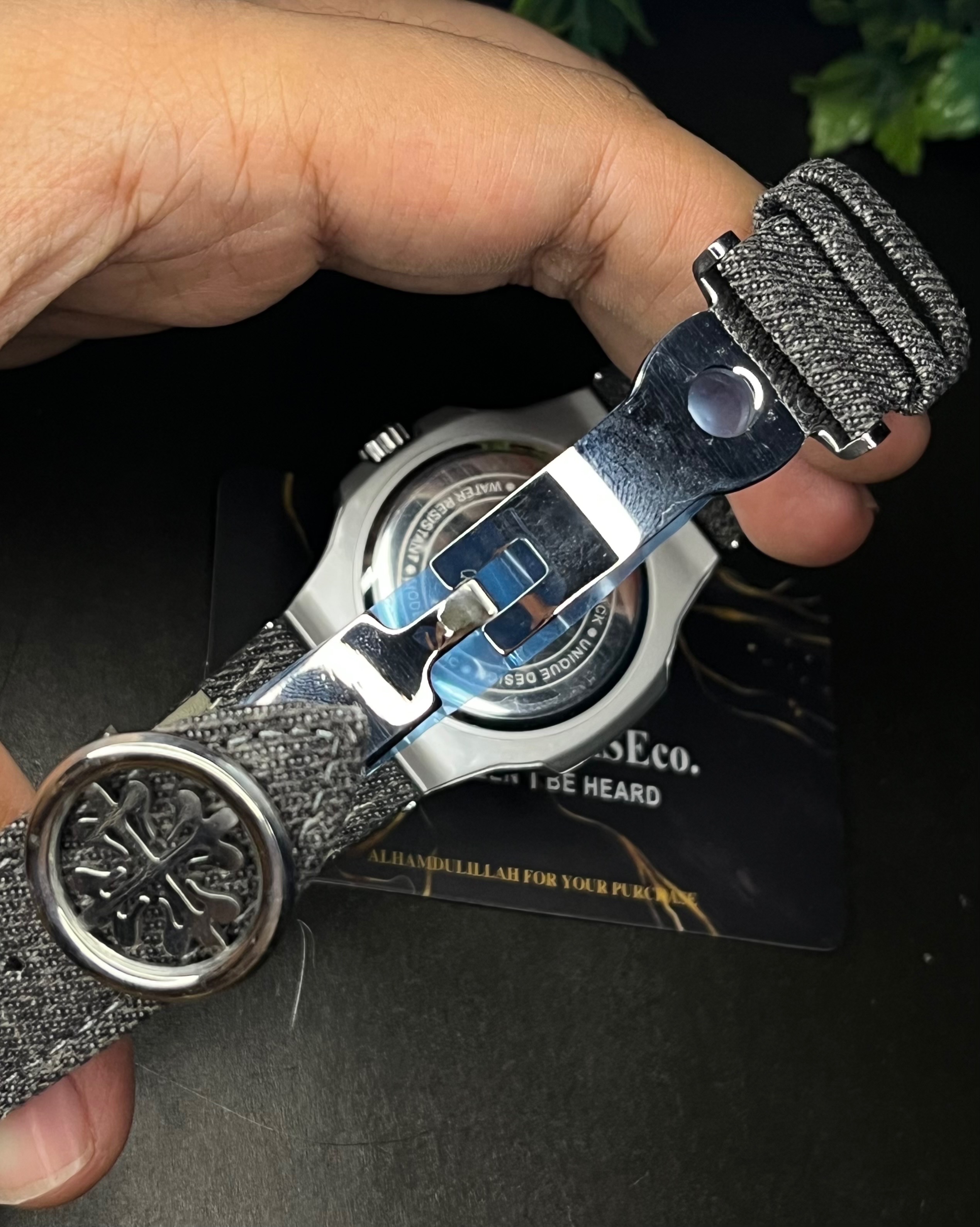 PATEK PHILIPPE NAUTILUS DENIM JEANS GREY DIAL (AA)_img_4