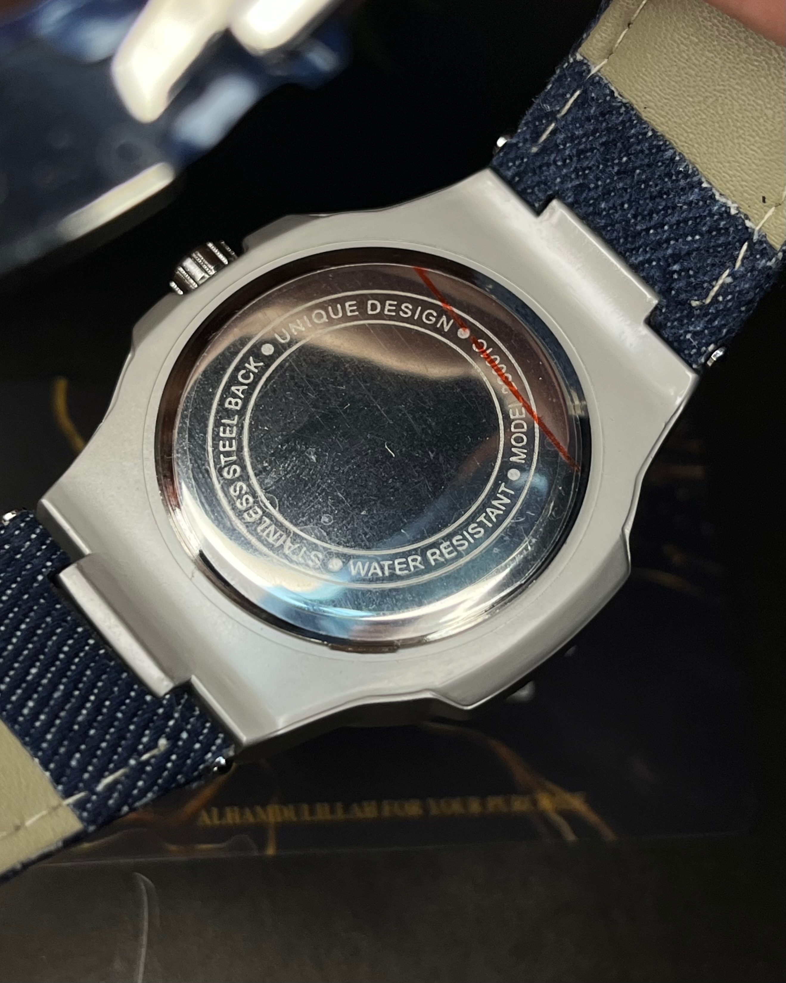 PATEK PHILIPPE NAUTILUS DENIM JEANS NAVY BLUE DIAL (AA)_img_5