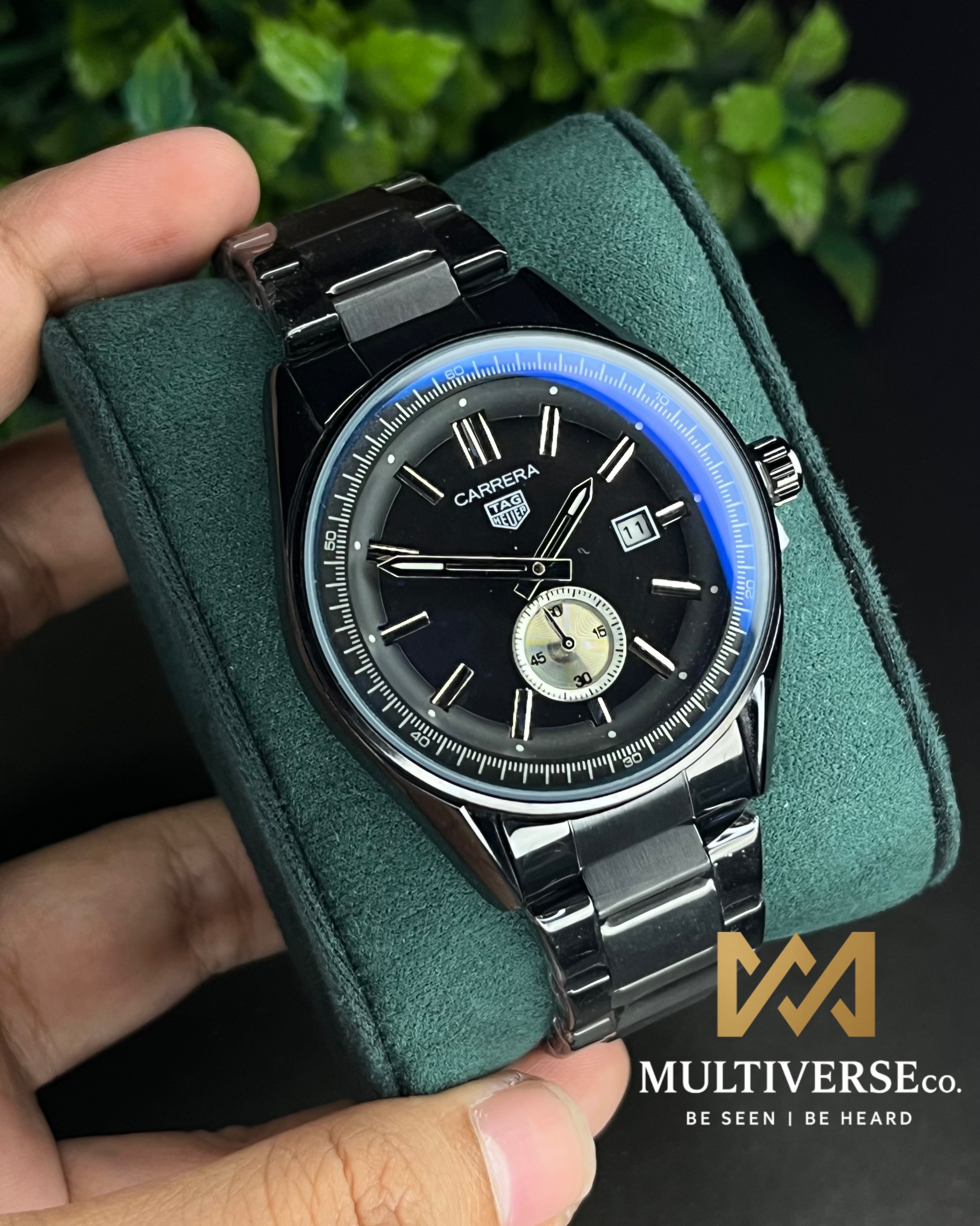 TAG MINIMAL FULL BLACK STEEL BRACELET (AA)_img_0