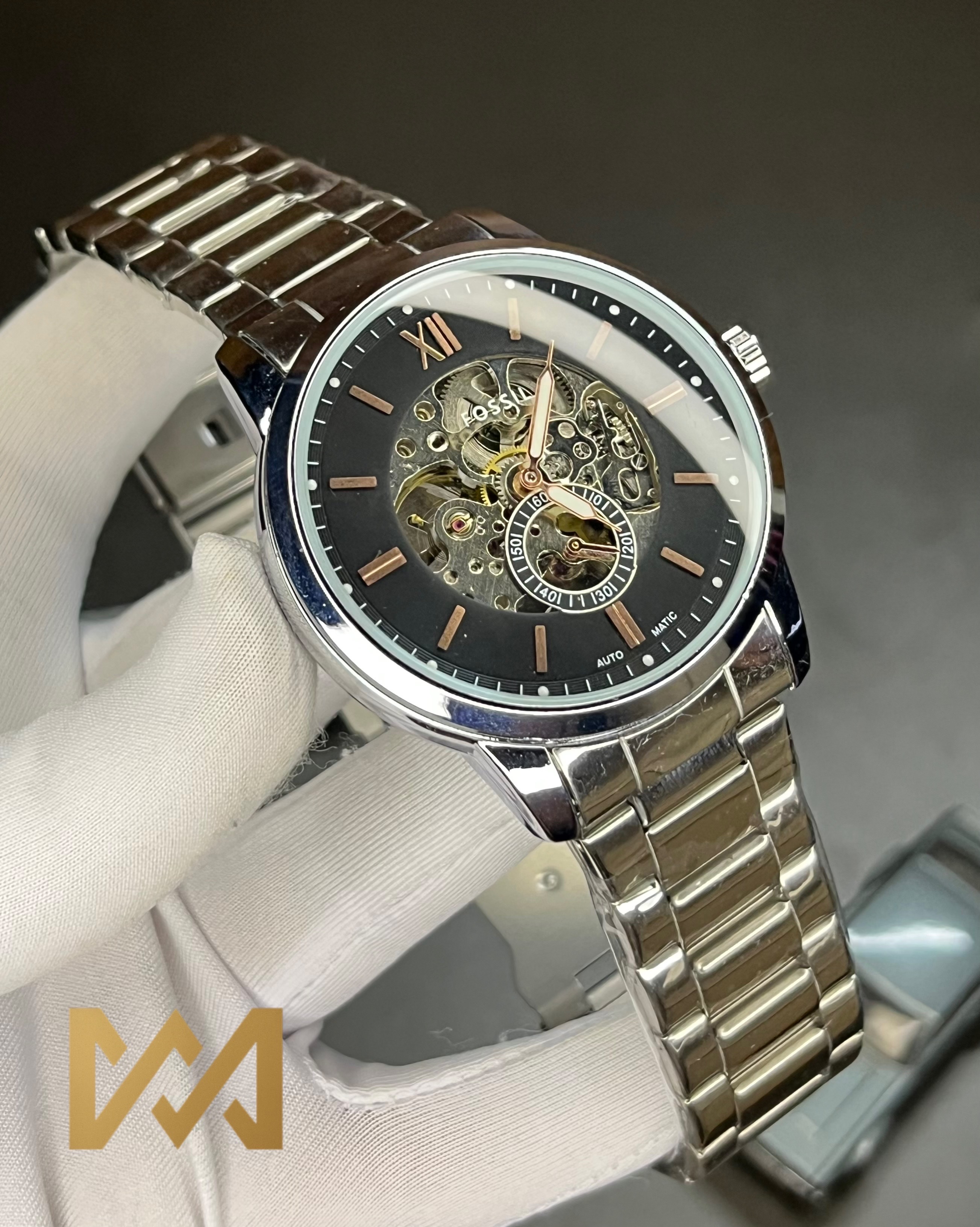 FOSSIL TOWNSMAN AUTOMATIC | BLACK DIAL (AA)_img_4