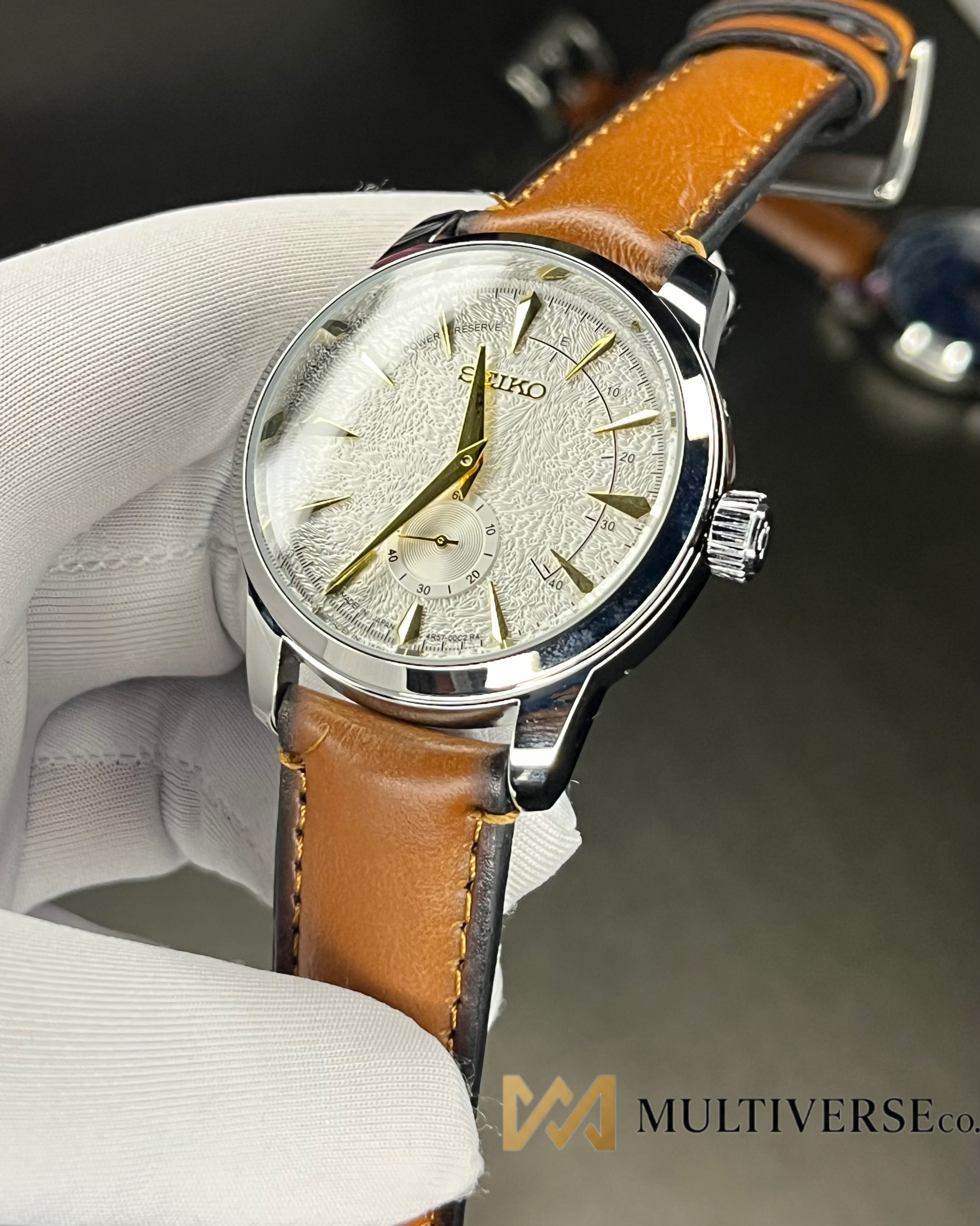 SEIKO COCKTAIL TIME 60s | BROWN BELT WHITE DIAL (AA)_img_0