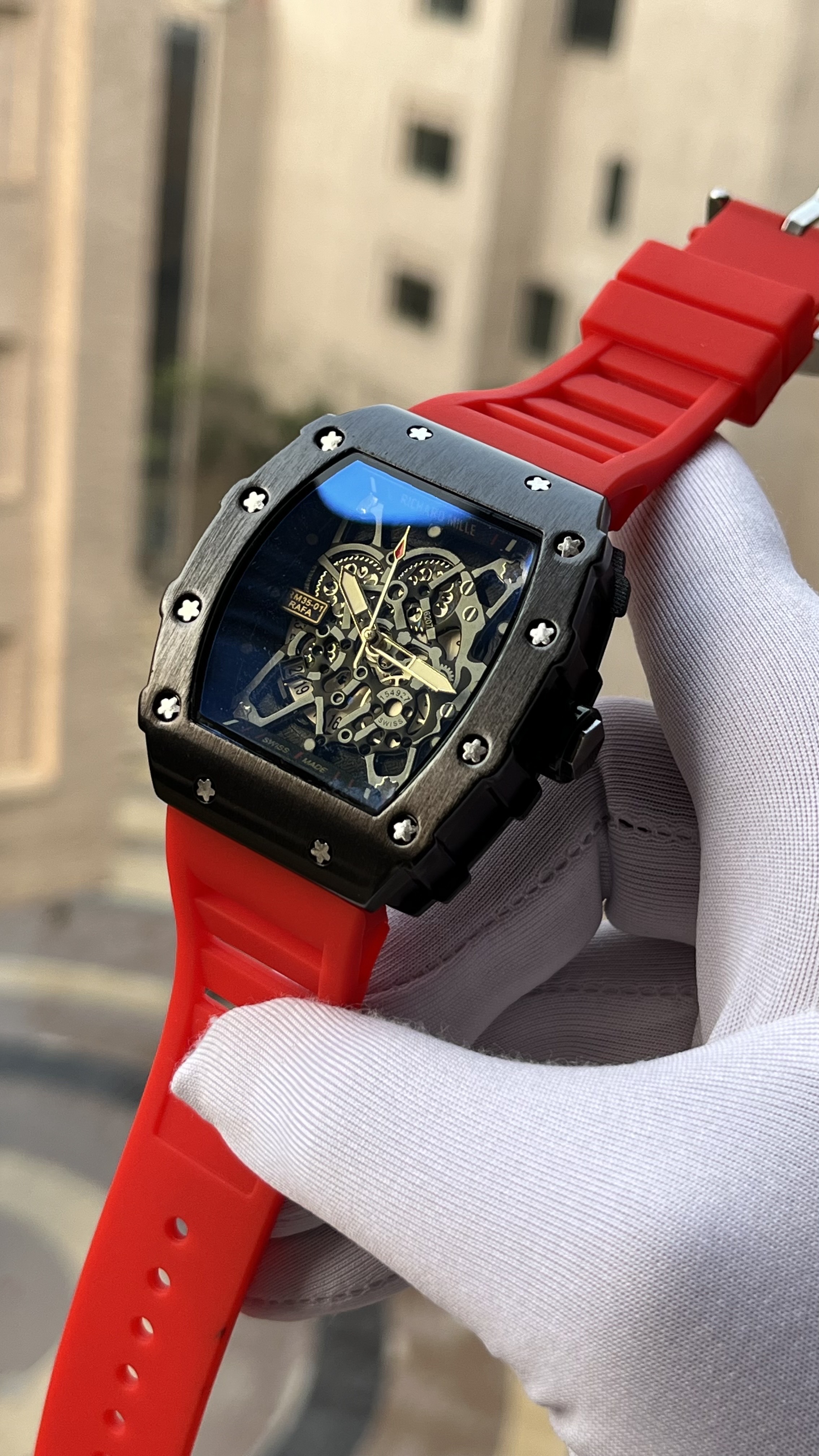 RM V1 | BLACK CASE | RED BELT (AA)_img_2
