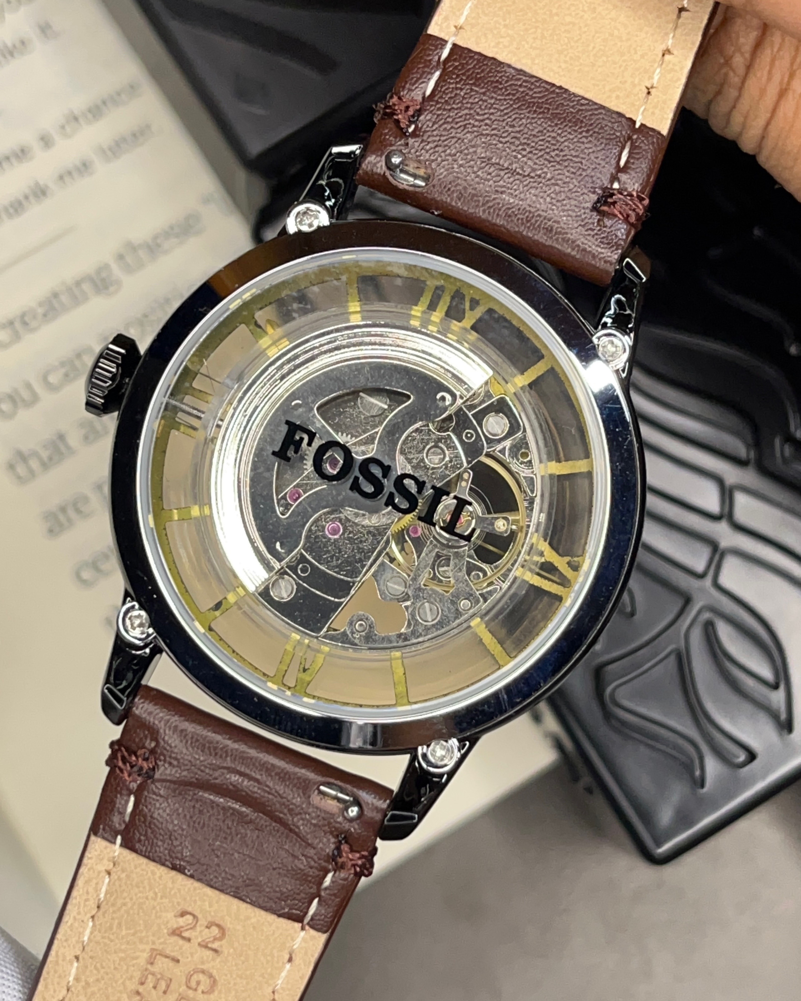 FOSSIL TOWNSMAN SKELETON AUTOMATIC | BROWN BELT (AA)_img_2