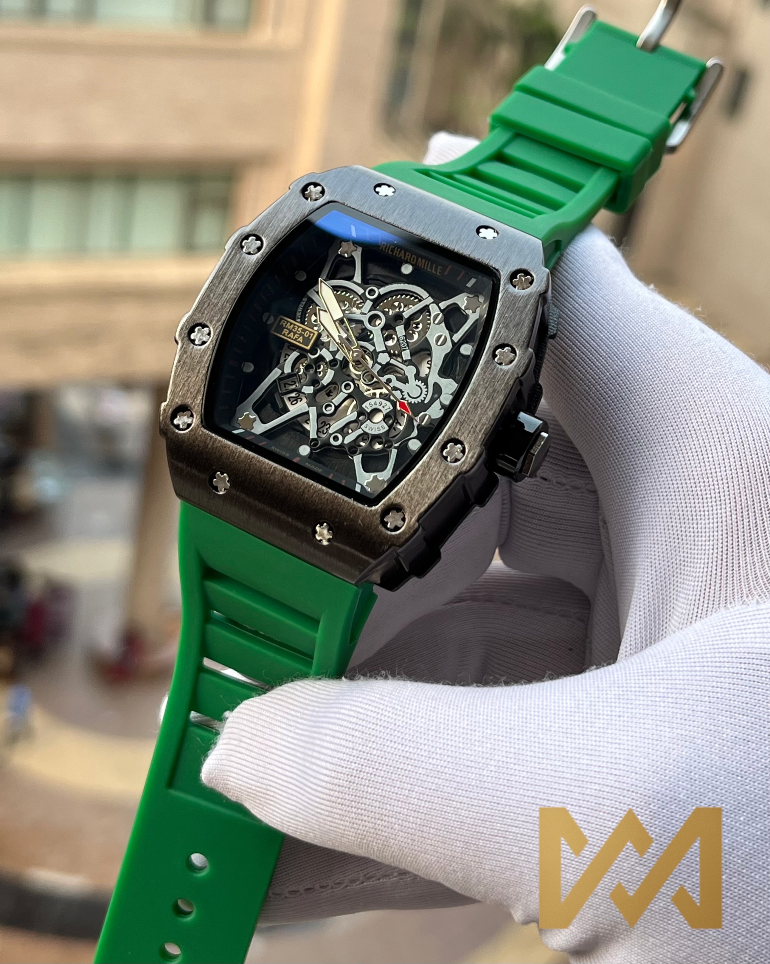 RM V1 | BLACK CASE | GREEN BELT (AA)_img_1
