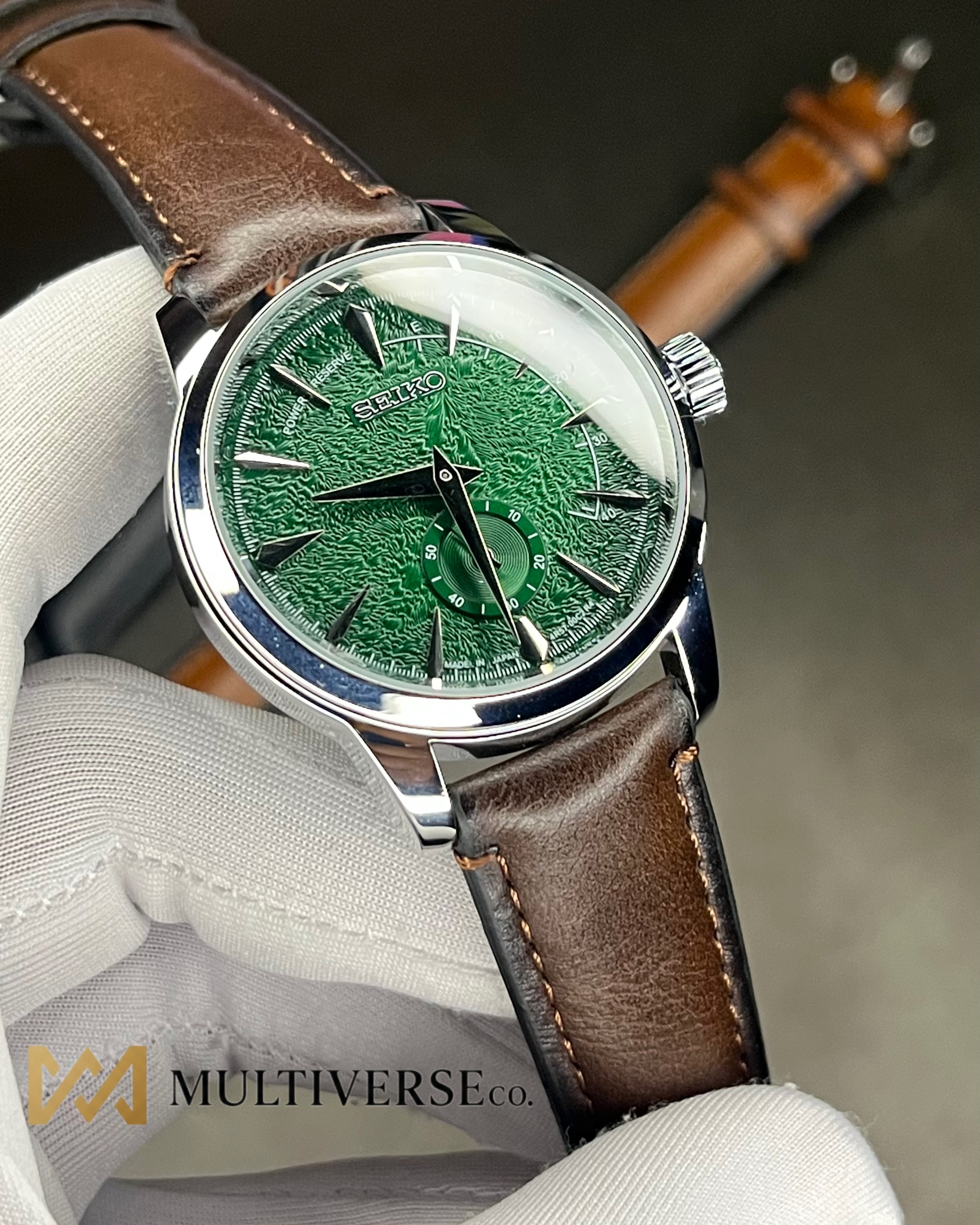 SEIKO COCKTAIL TIME 60s | CHOCOLATE BELT GREEN DIAL (AA)_img_5