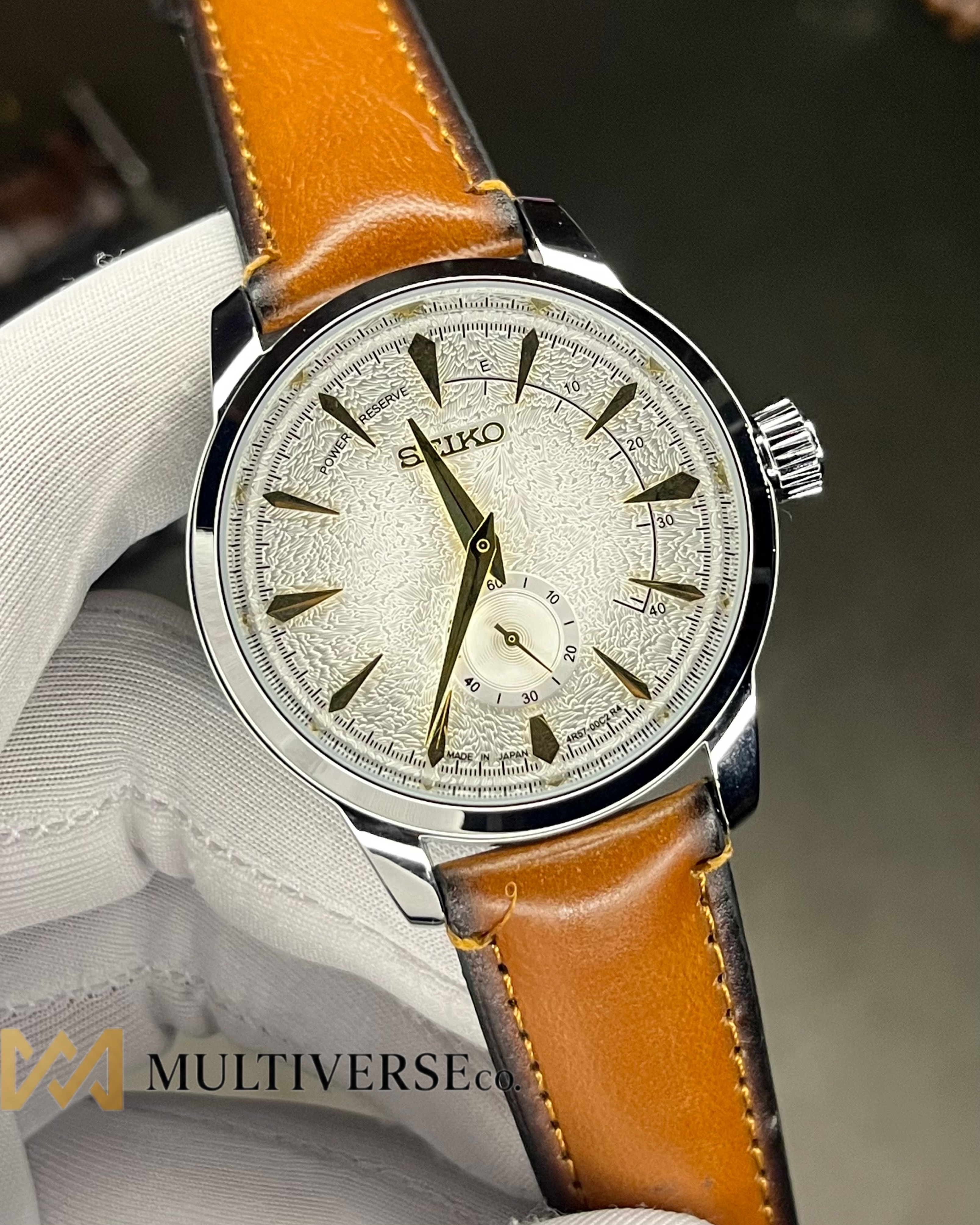 SEIKO COCKTAIL TIME 60s | BROWN BELT WHITE DIAL (AA)_img_1