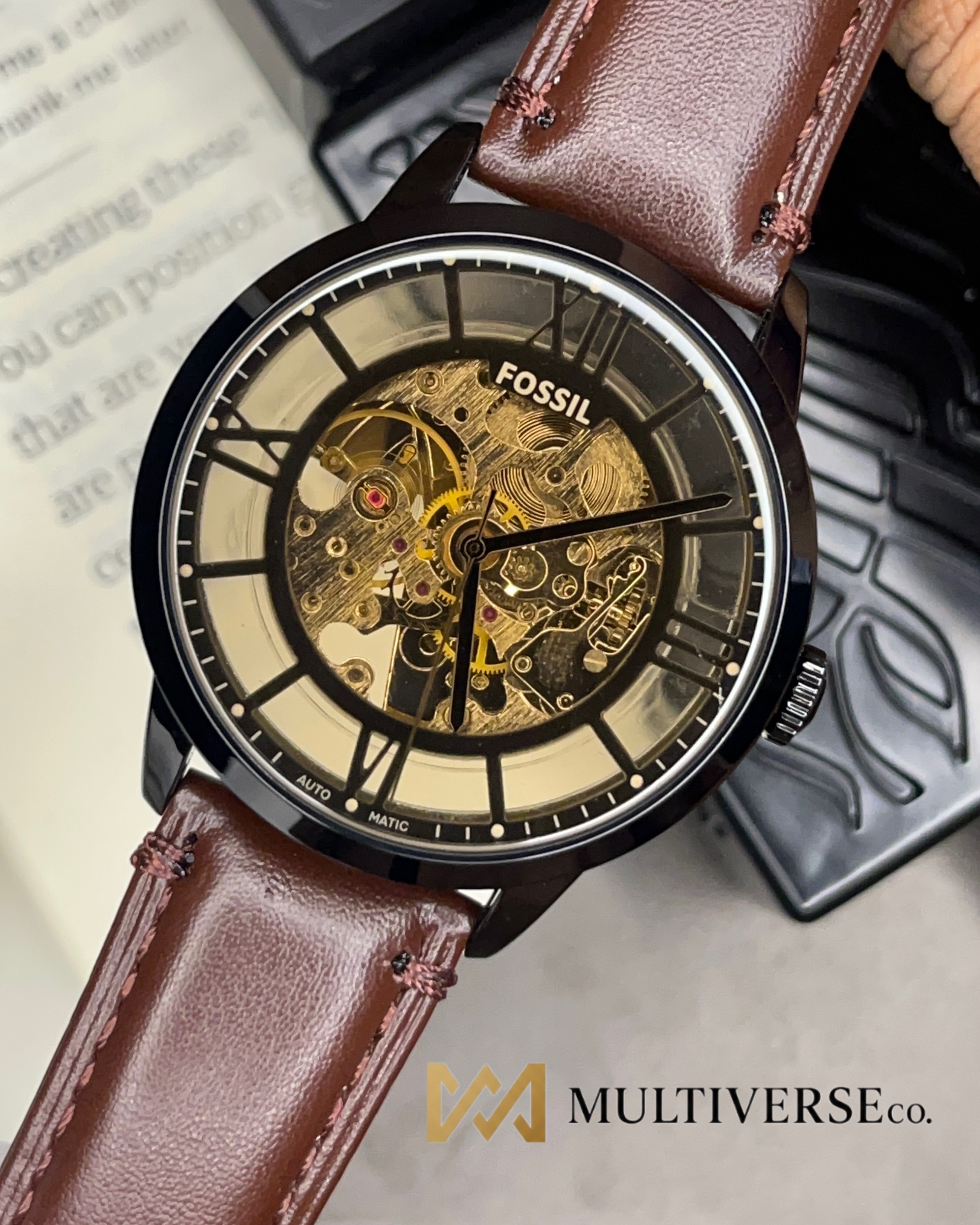FOSSIL TOWNSMAN SKELETON AUTOMATIC | BROWN BELT (AA)_img_5