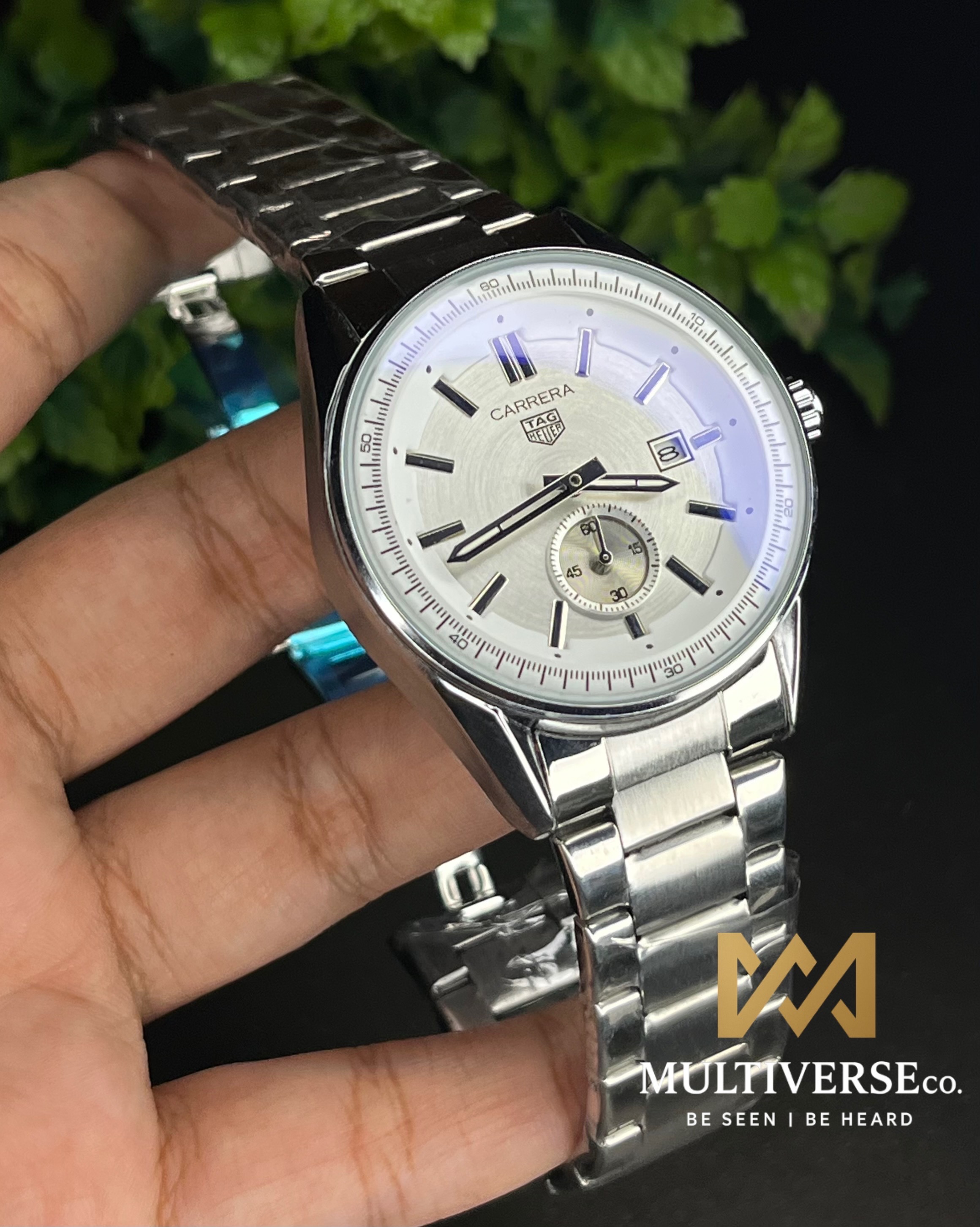 TAG MINIMAL WHITE DIAL STEEL BRACELET (AA)_img_1