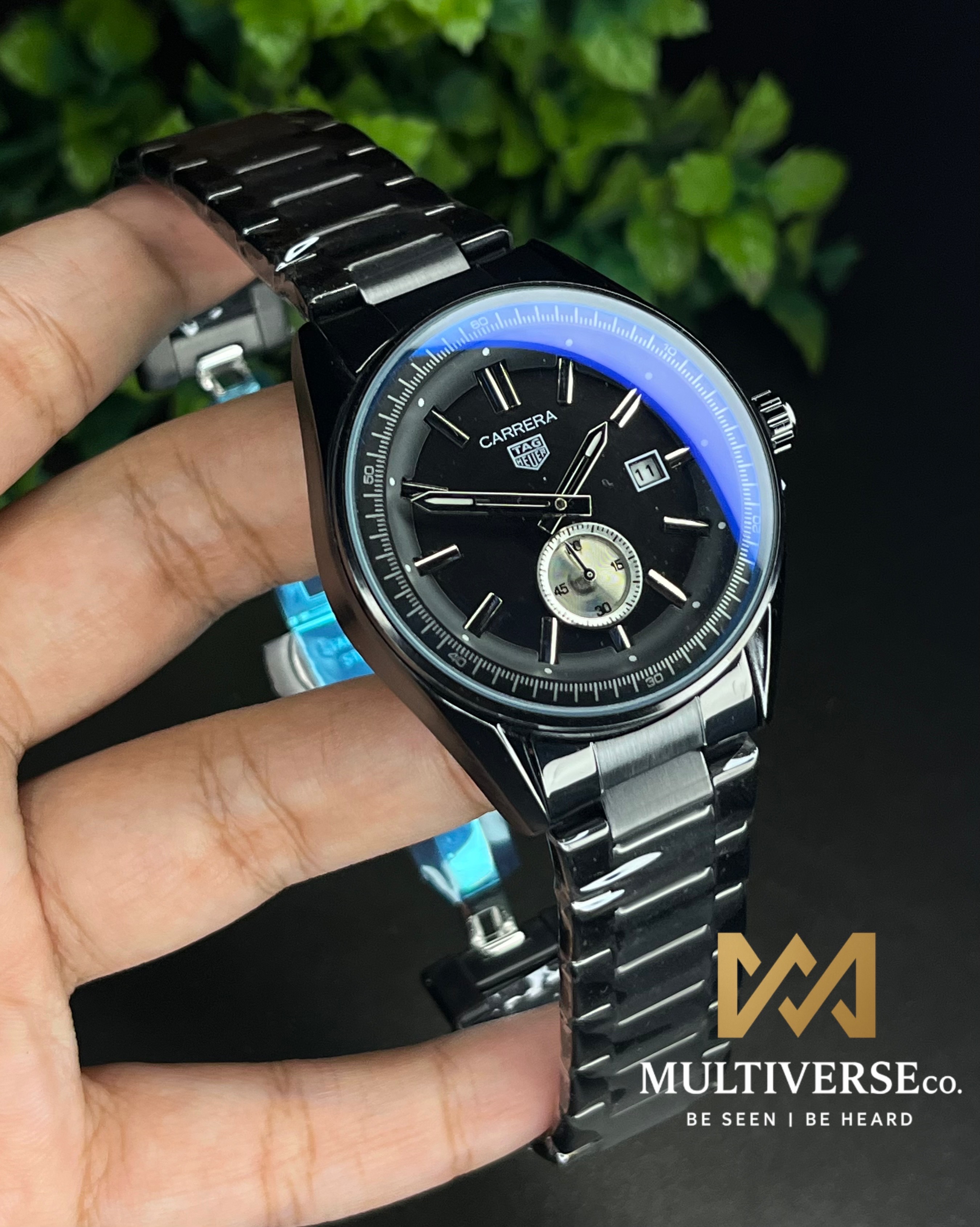 TAG MINIMAL FULL BLACK STEEL BRACELET (AA)_img_1