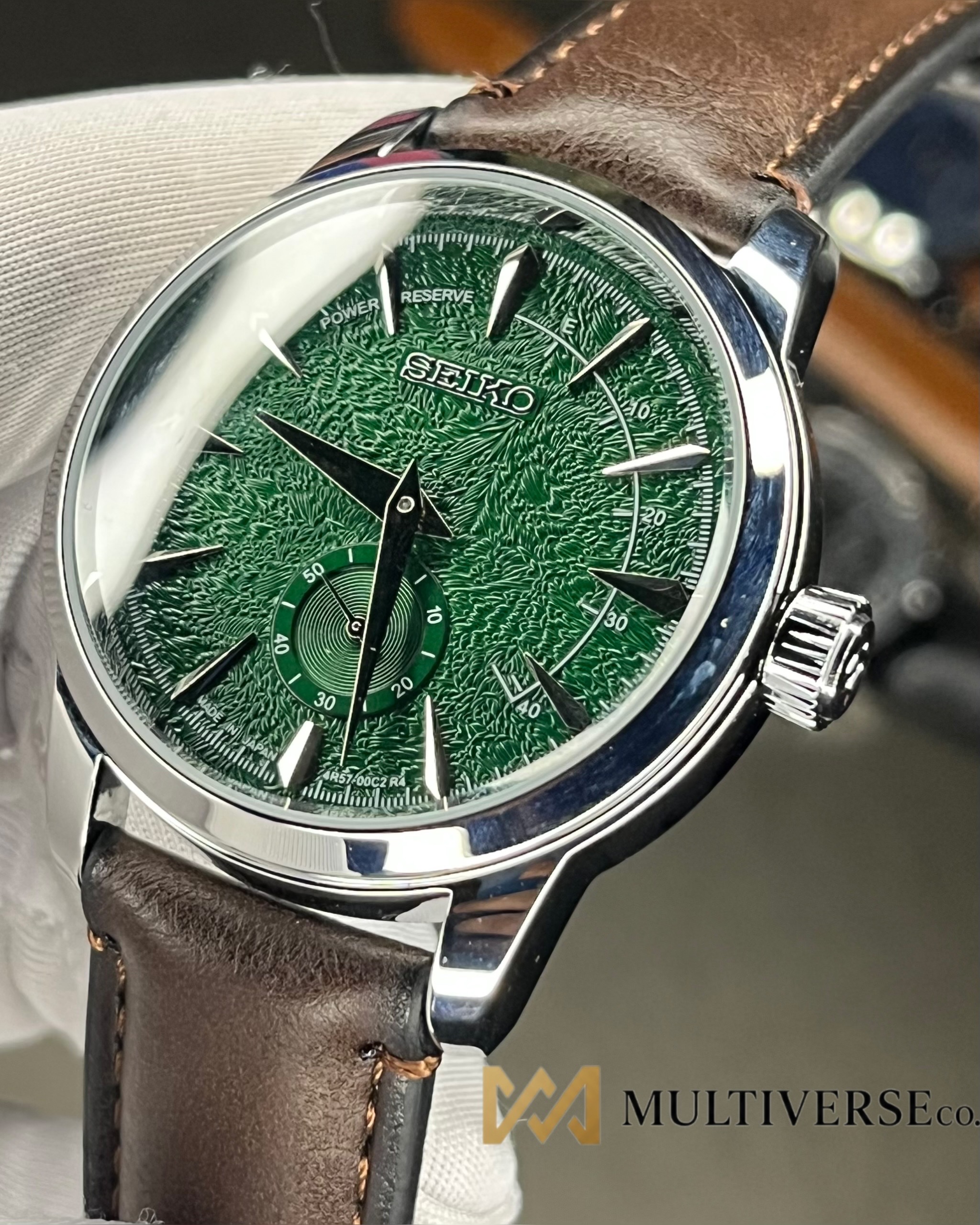 SEIKO COCKTAIL TIME 60s | CHOCOLATE BELT GREEN DIAL (AA)_img_1