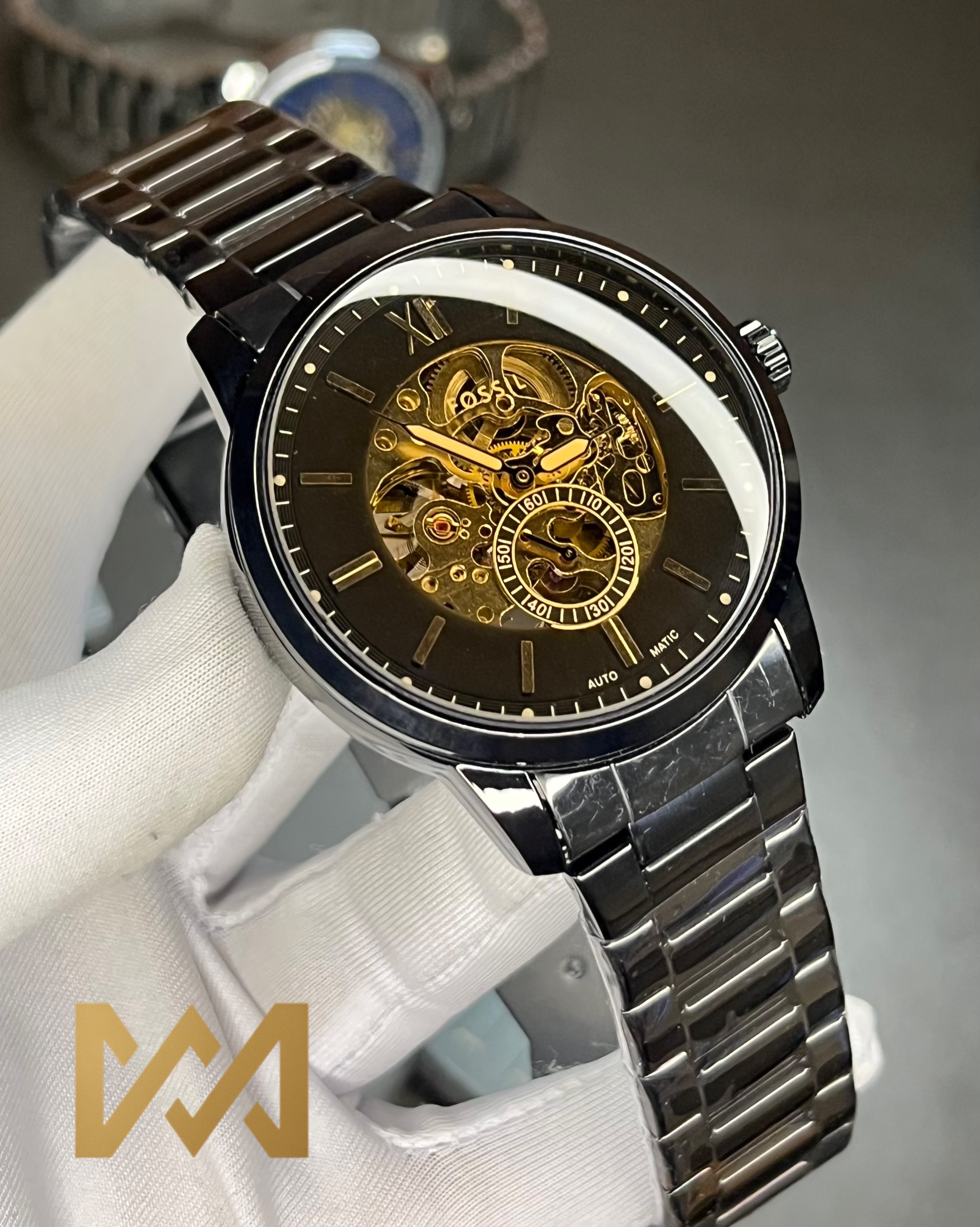 FOSSIL TOWNSMAN AUTOMATIC | FULL BLACK  (AA)_img_4