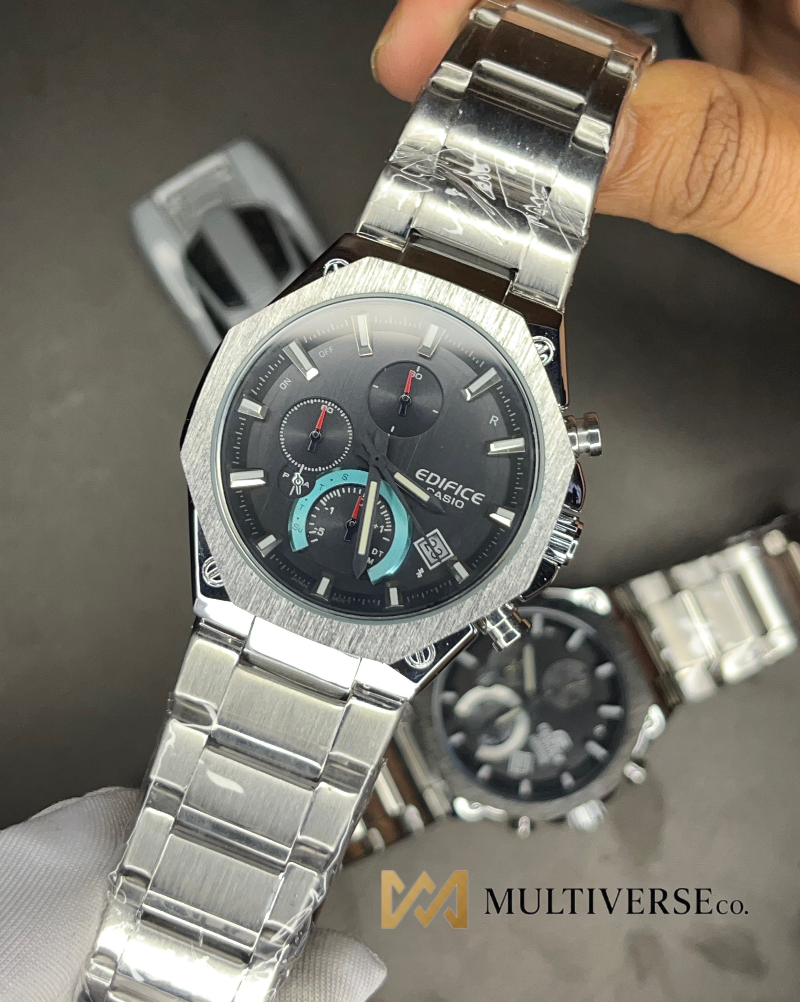 CASIO EDIFICE | CHRONOGRAPH | BLACK DIAL | BLUE TONE (AA)_img_0