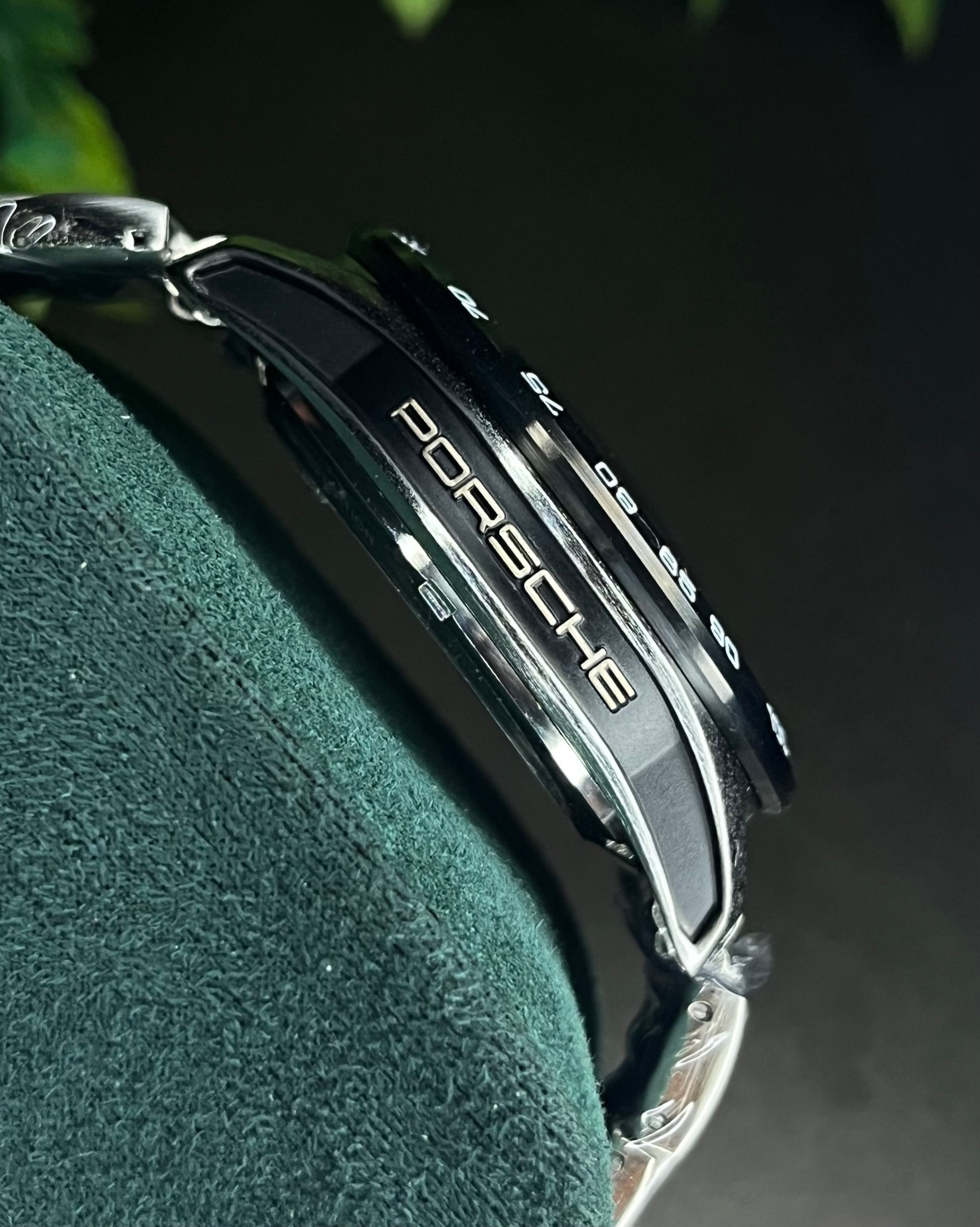 TAG HEUER PORSHCE DESIGN | CHRONOGRAPH | BLACK DIAL SILVER CHAIN (AA)_img_2