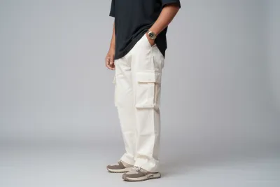 Off-White Colour 6 Pocket Baggy Pants_img_1