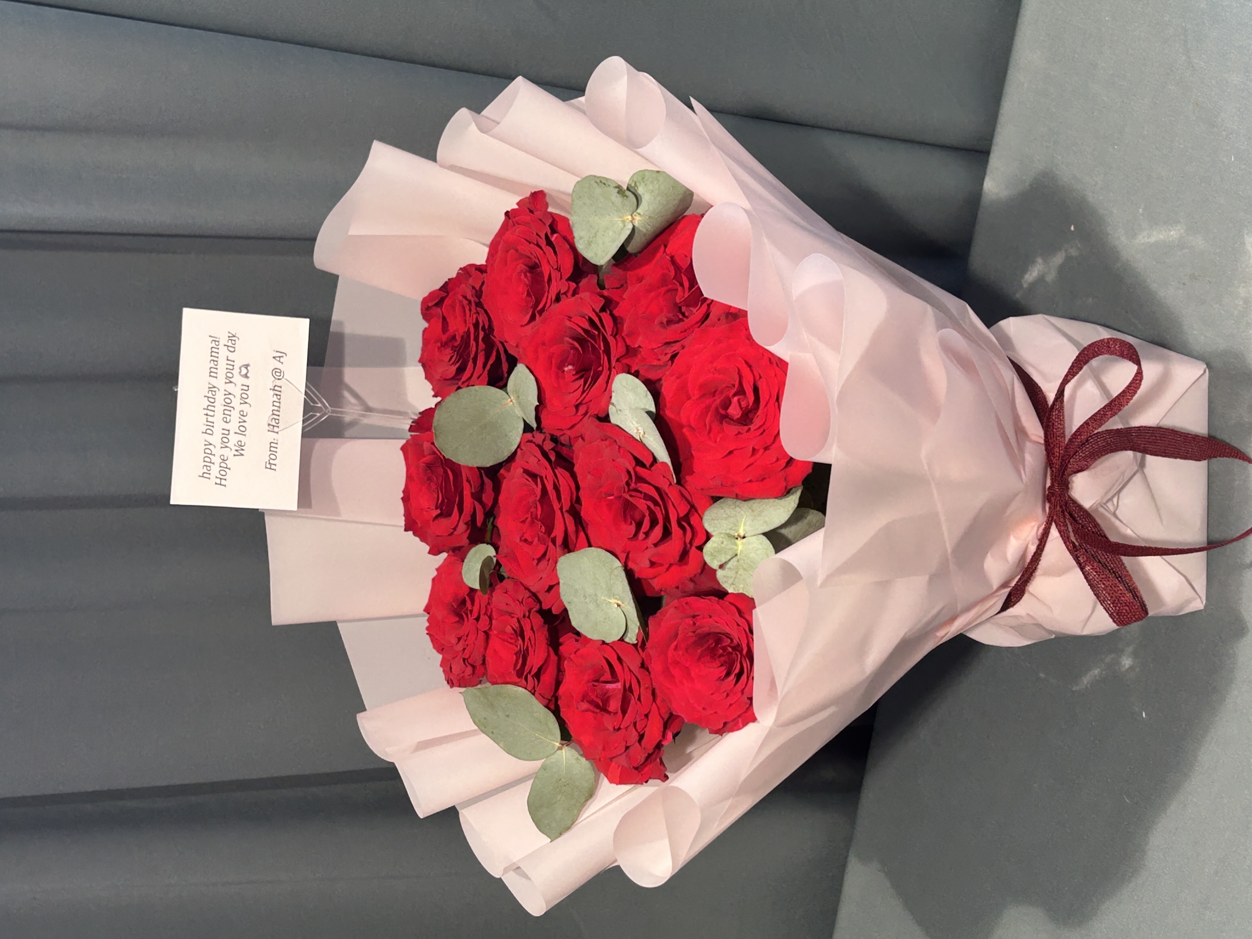 Red and pink stunning bouquet