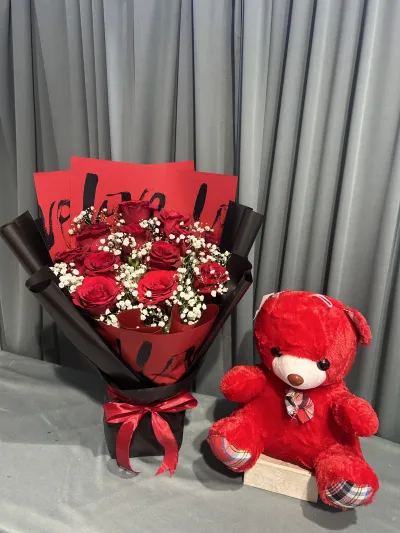 bouquet with small teddy_img_0
