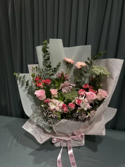 Pink multiple type stunning bouquet_img_0