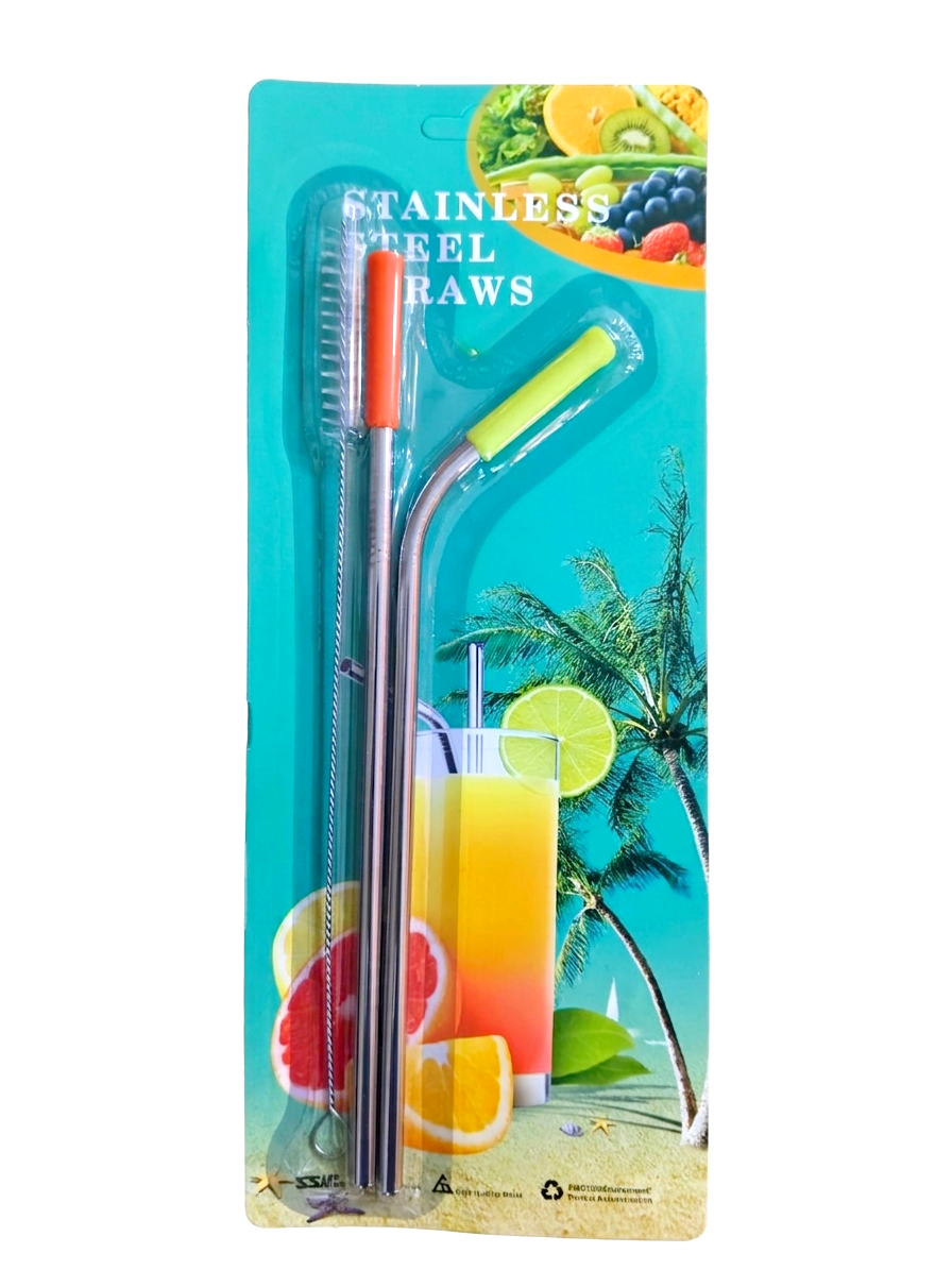 ProX Re-Usable Stainless Steel Straw Set With Cleaning Brush_WB-2135_img_0