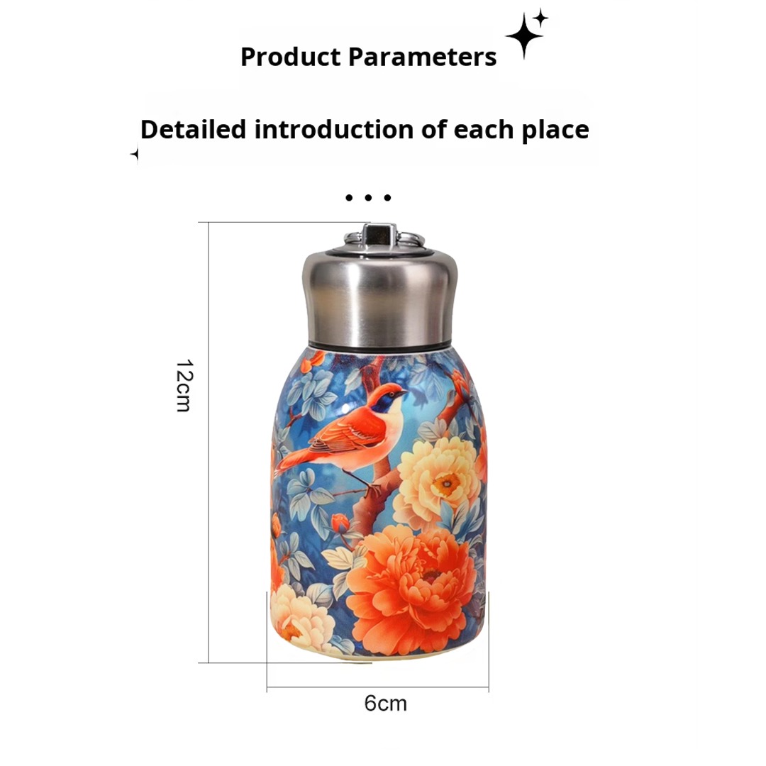 300ml High Quality SS Thermos Water Bottle – WB-2609 Bird_img_3