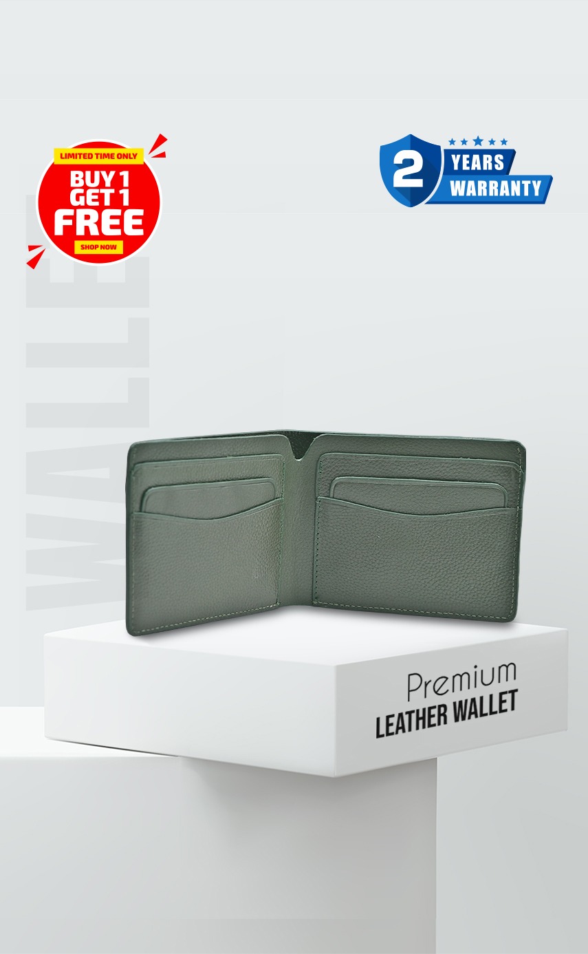 ProX High Quality Original Cow Leather Wallet_FW-2746 Green