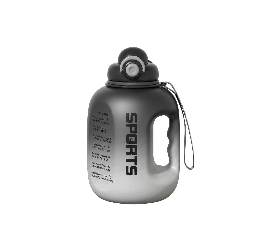 ProX Large Capacity High Quality Plastic Water Bottle WB-2975_Black