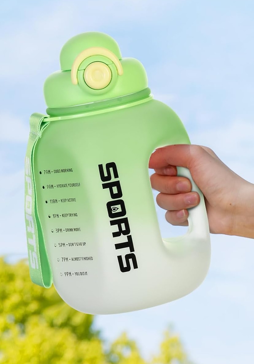 ProX Large Capacity High Quality Plastic Water Bottle WB-2975_Green_img_2