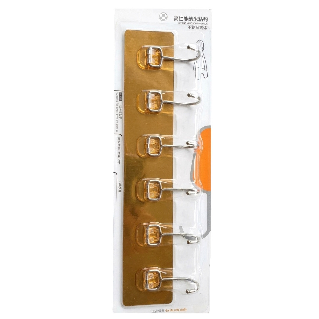 Self-Adhesive Wall Hooks_6pcs WH-2210