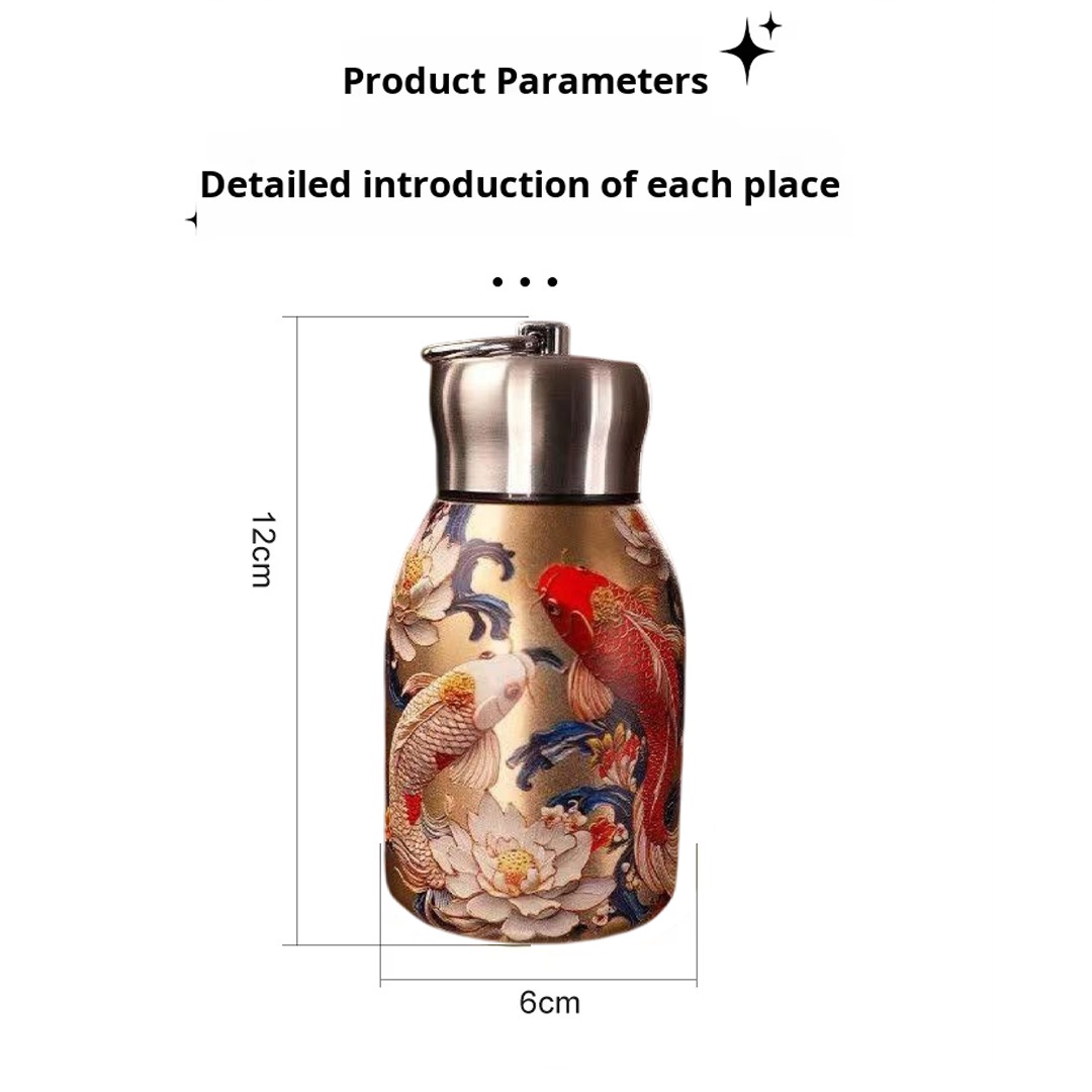 300ml High Quality SS Thermos Water Bottle – WB-2609 Fish_img_1