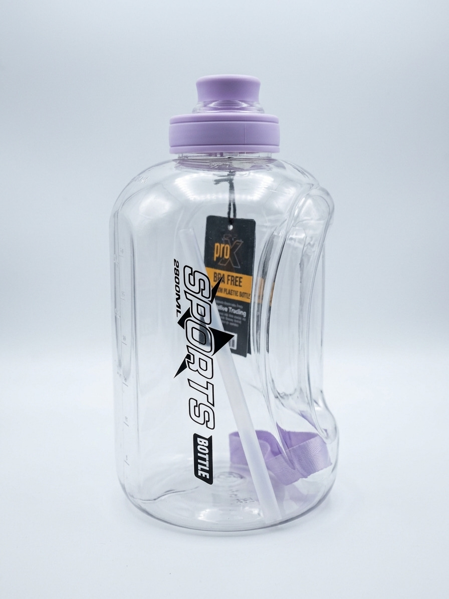 ProX Large Capacity High Quality Plastic Water Bottle WB-2548 Purple_(2800ml)