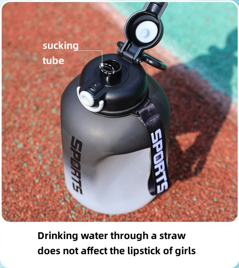 ProX Large Capacity High Quality Plastic Water Bottle WB-2975_Black_img_2