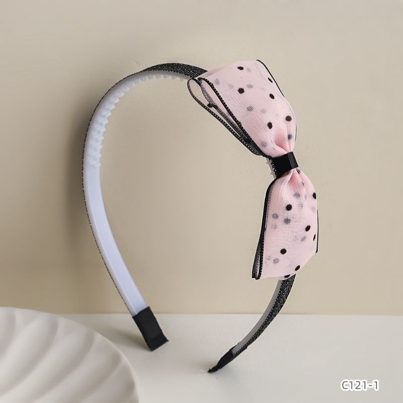 ProX Retro French Style Dotted Mesh Headband_B-602-18