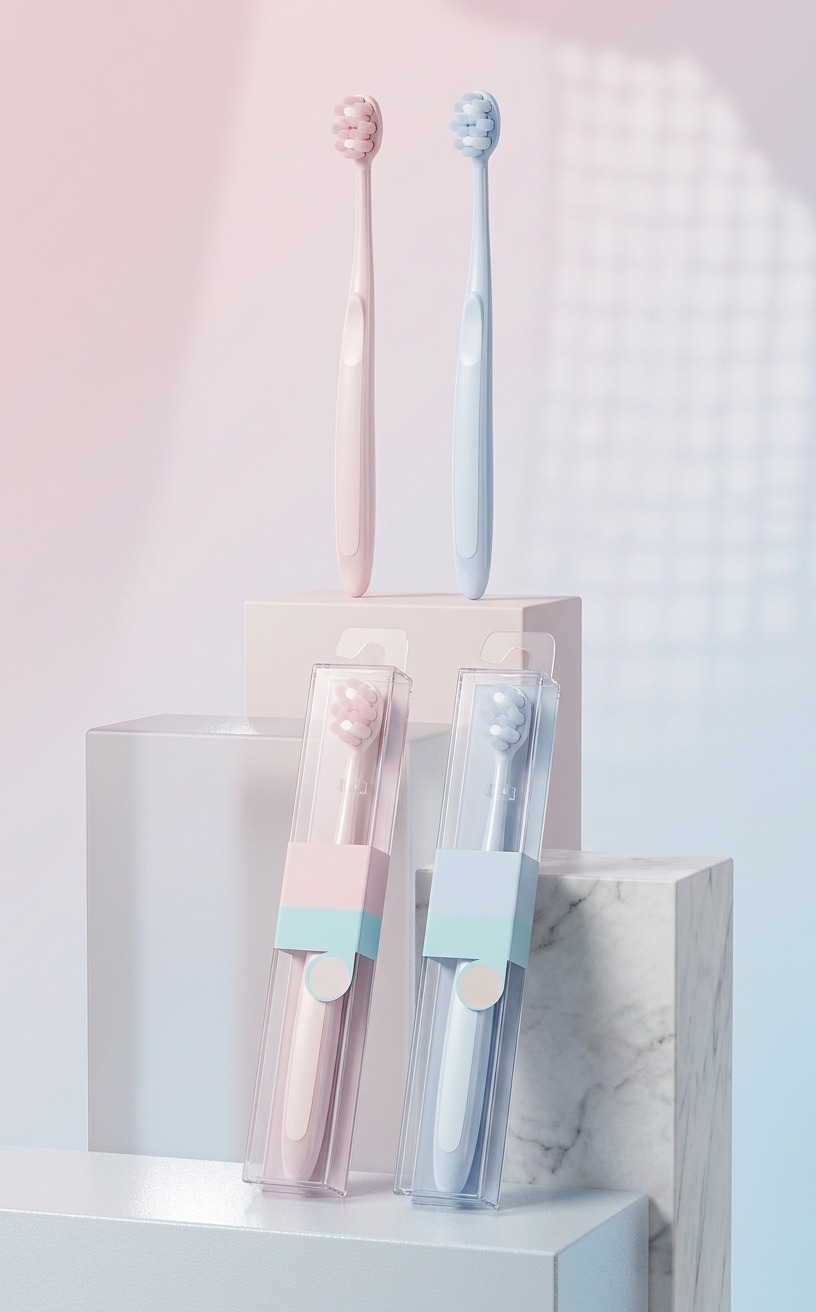 Prox soft bristled oval head toothbrushes AB-2043_1 pcs