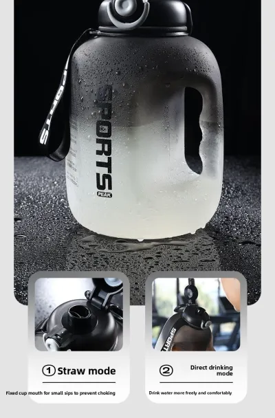 ProX Large Capacity High Quality Plastic Water Bottle WB-2975_Black_img_5