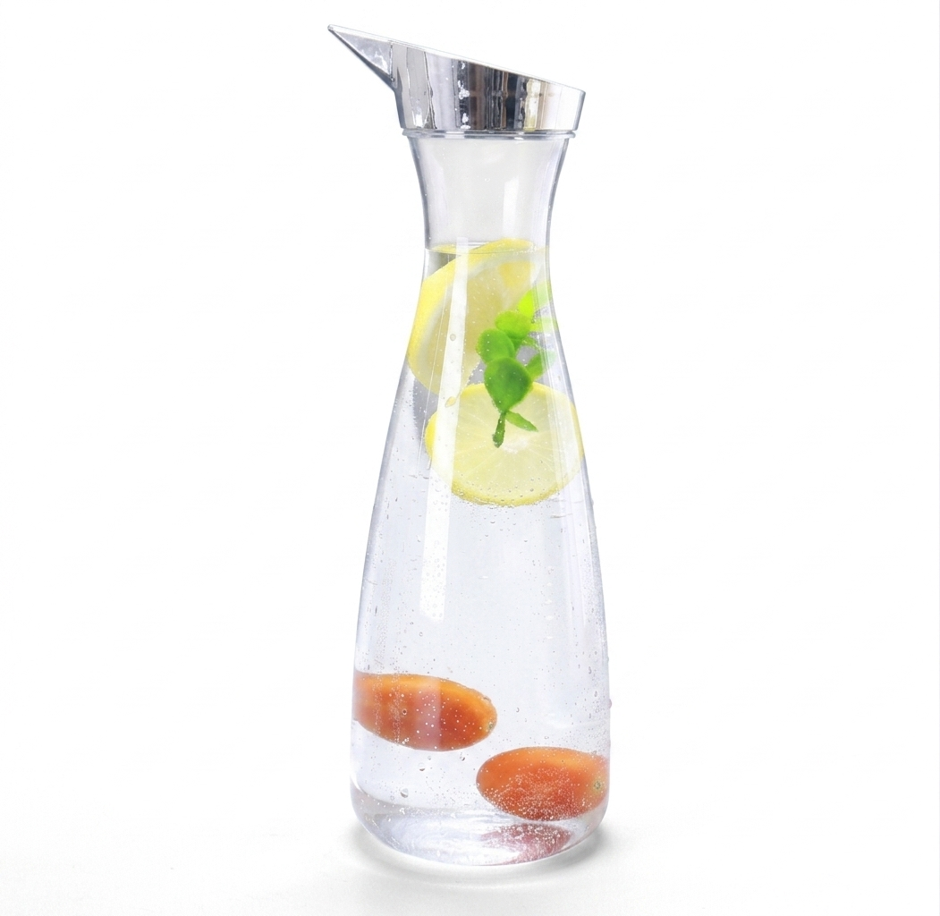 1400ml High-Quality Acrylic Plastic Water & Juice Pitcher – Glass-Look Design | WB-2937_img_0