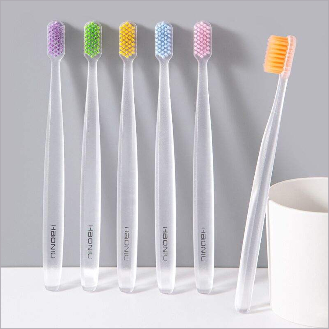 ProX Ultra-Soft Crystal-Clear Ergonomic Handle Toothbrush AB-2807