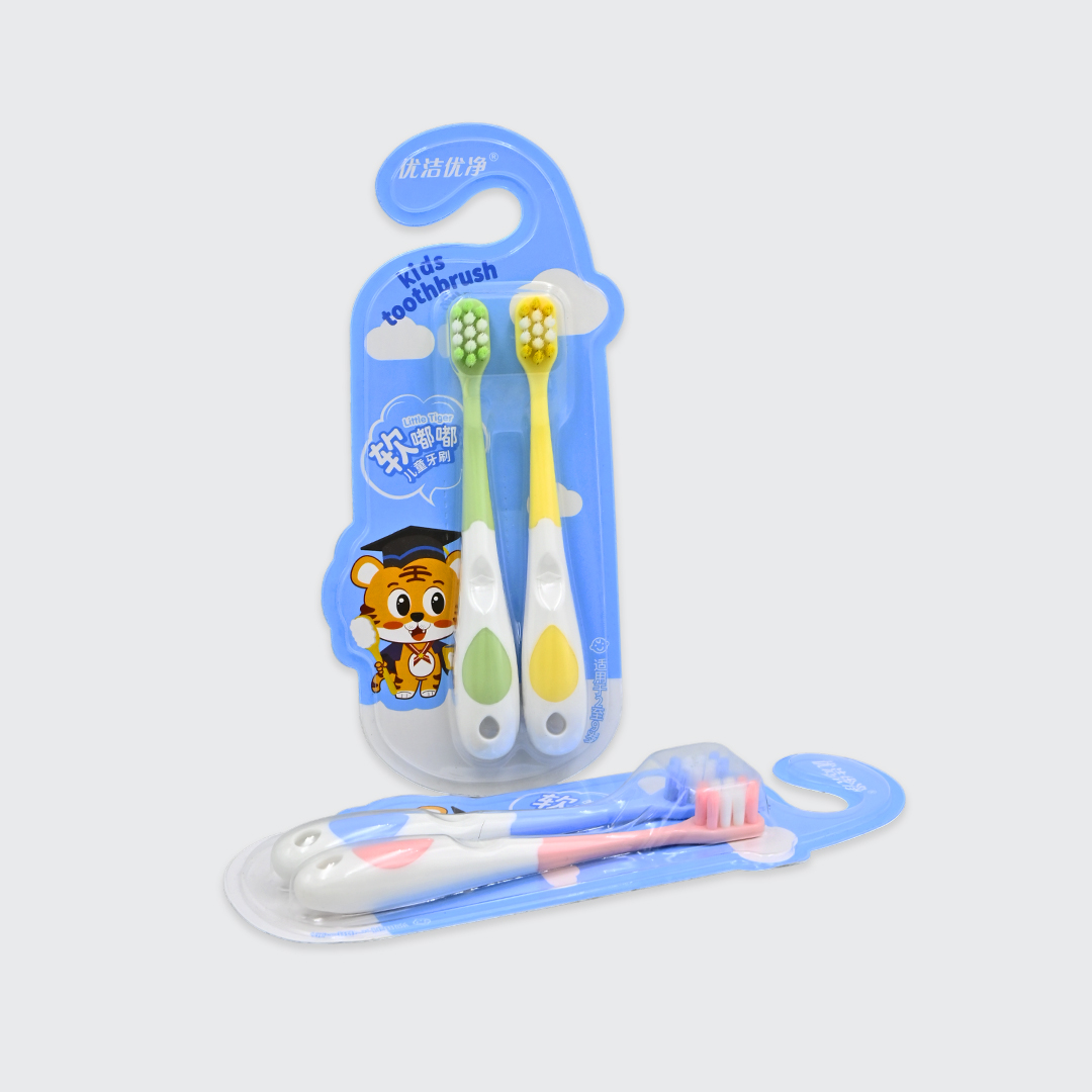 ProX 2pcs Pack Ultra-Soft Kids Little Tiger Themed Toothbrush AB-2869_img_1