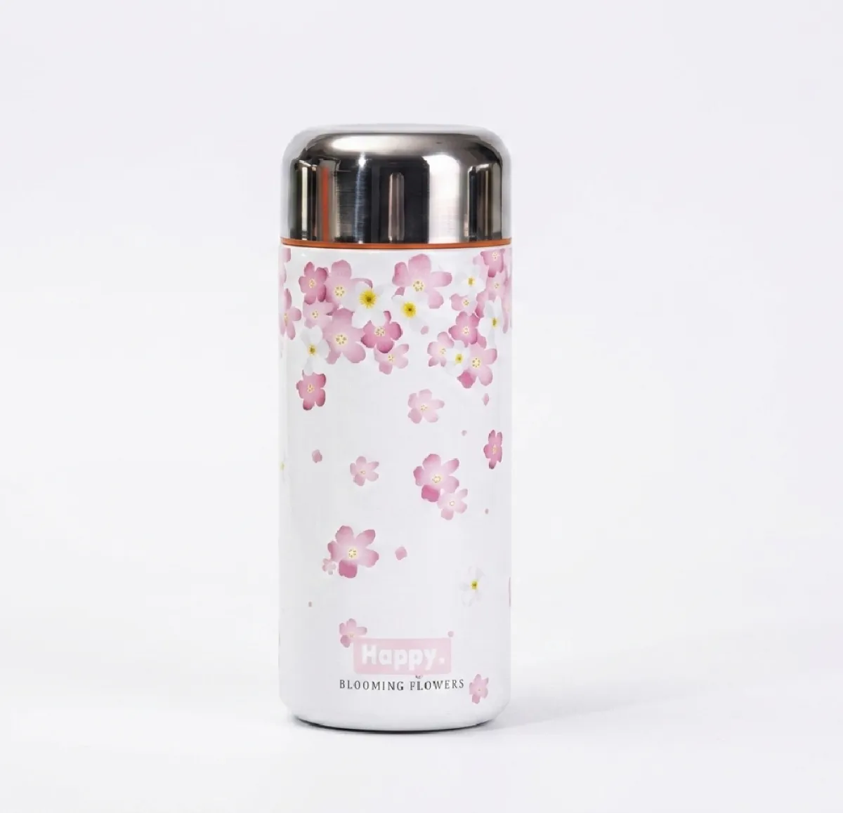 300ml High Quality SS Thermos Water Bottle – WB-3057 Pink Flower