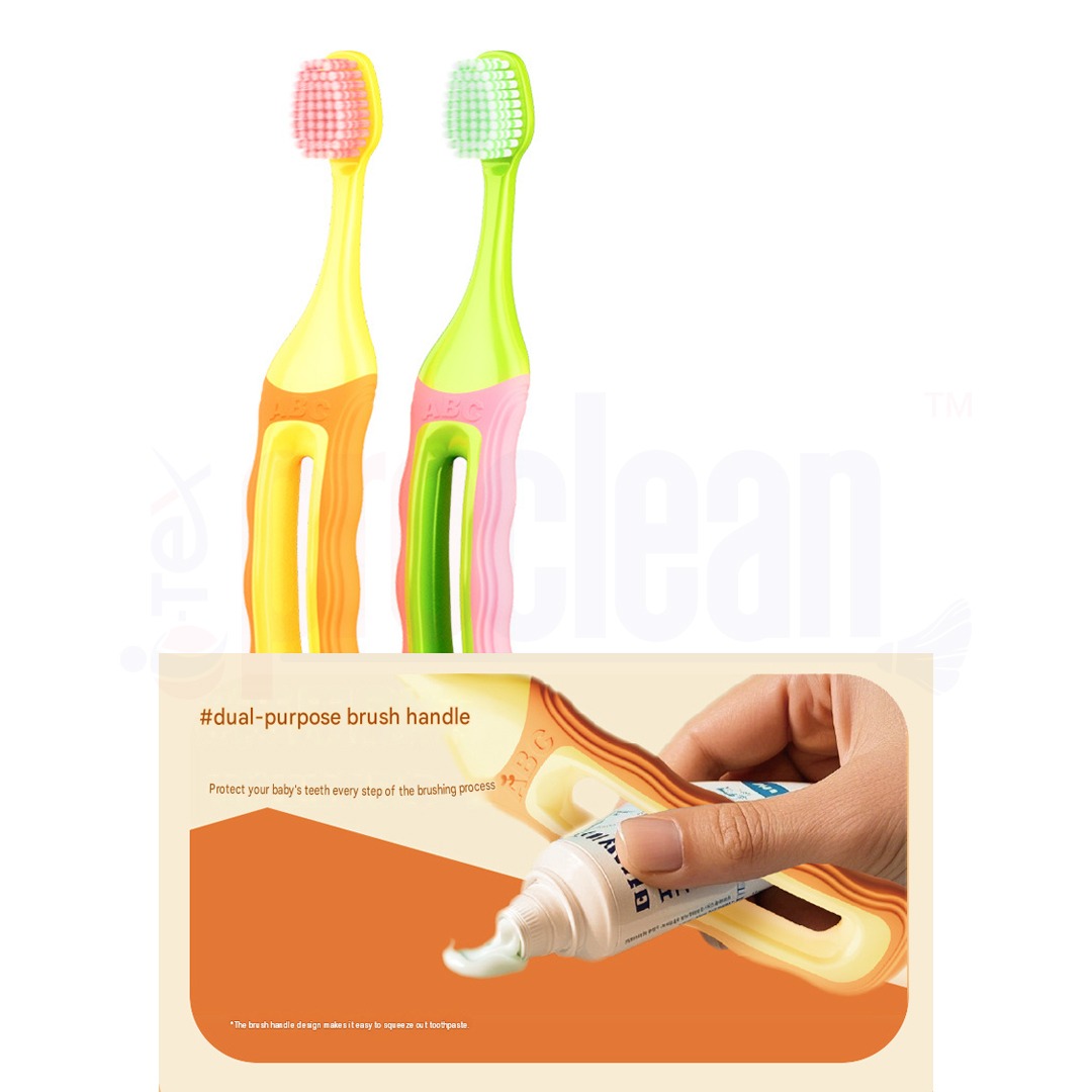Prox New Kid's toothbrush for ages 2-9, featuring double spiral bristles and Anti Slip AB-3088_img_5