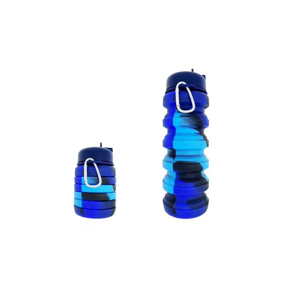 500 ml Foldable Leak-Proof Silicone Water Bottle WB-3026_Blue_img_0